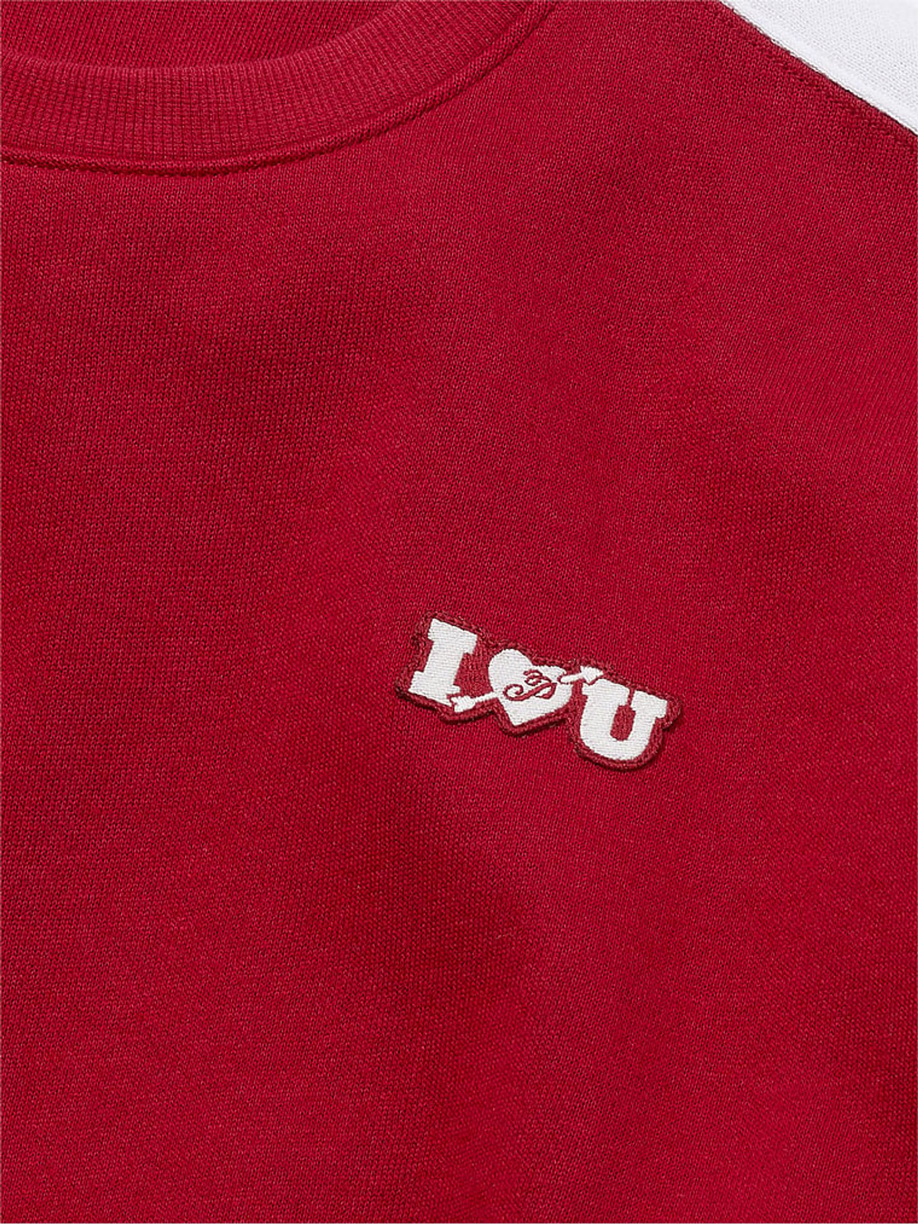 Red Laquer Fleece Sweatshirt - Image 4 of 4