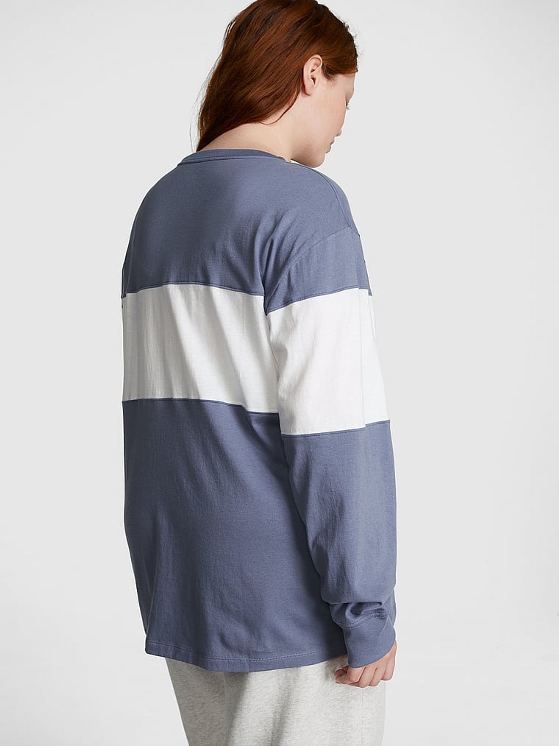 Dusty Iris Blue Oversized Long Sleeve T-Shirt - Image 2 of 3