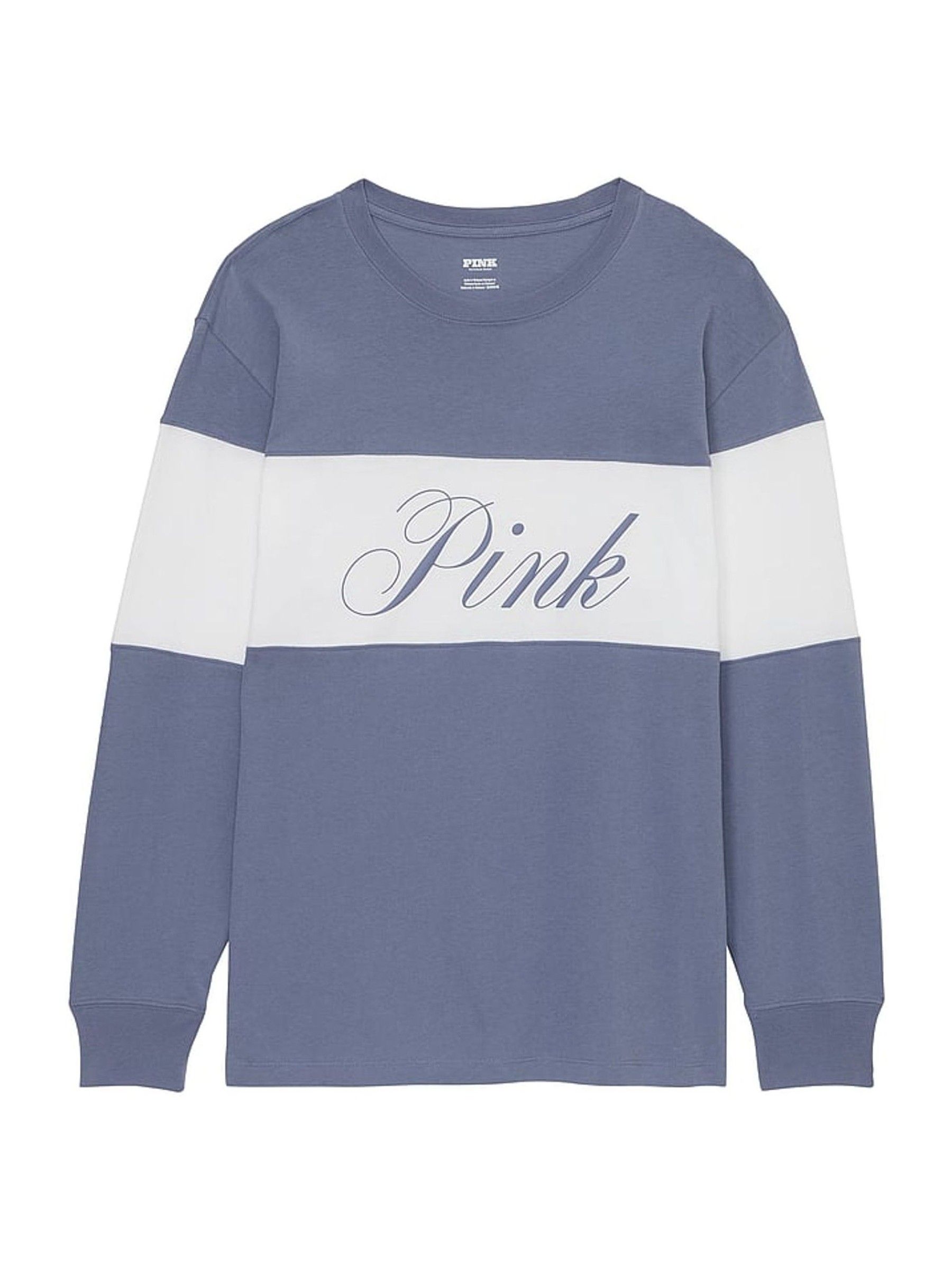 Dusty Iris Blue Oversized Long Sleeve T-Shirt - Image 3 of 3