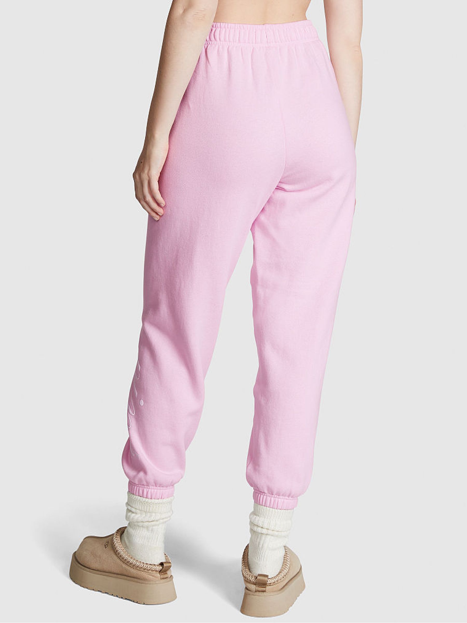Spring Orchid Pink Fleece Joggers - Image 2 of 3