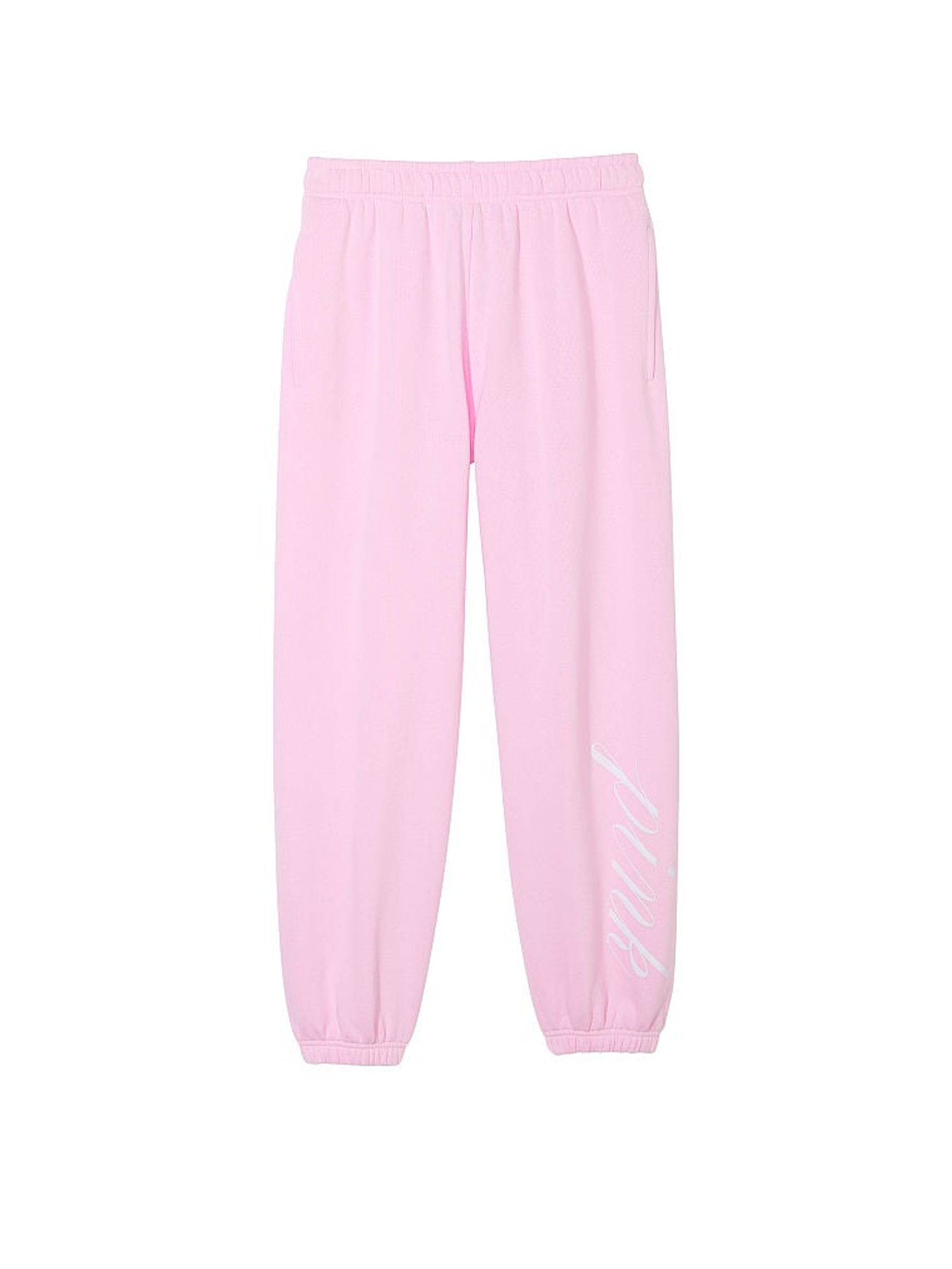 Spring Orchid Pink Fleece Joggers - Image 3 of 3