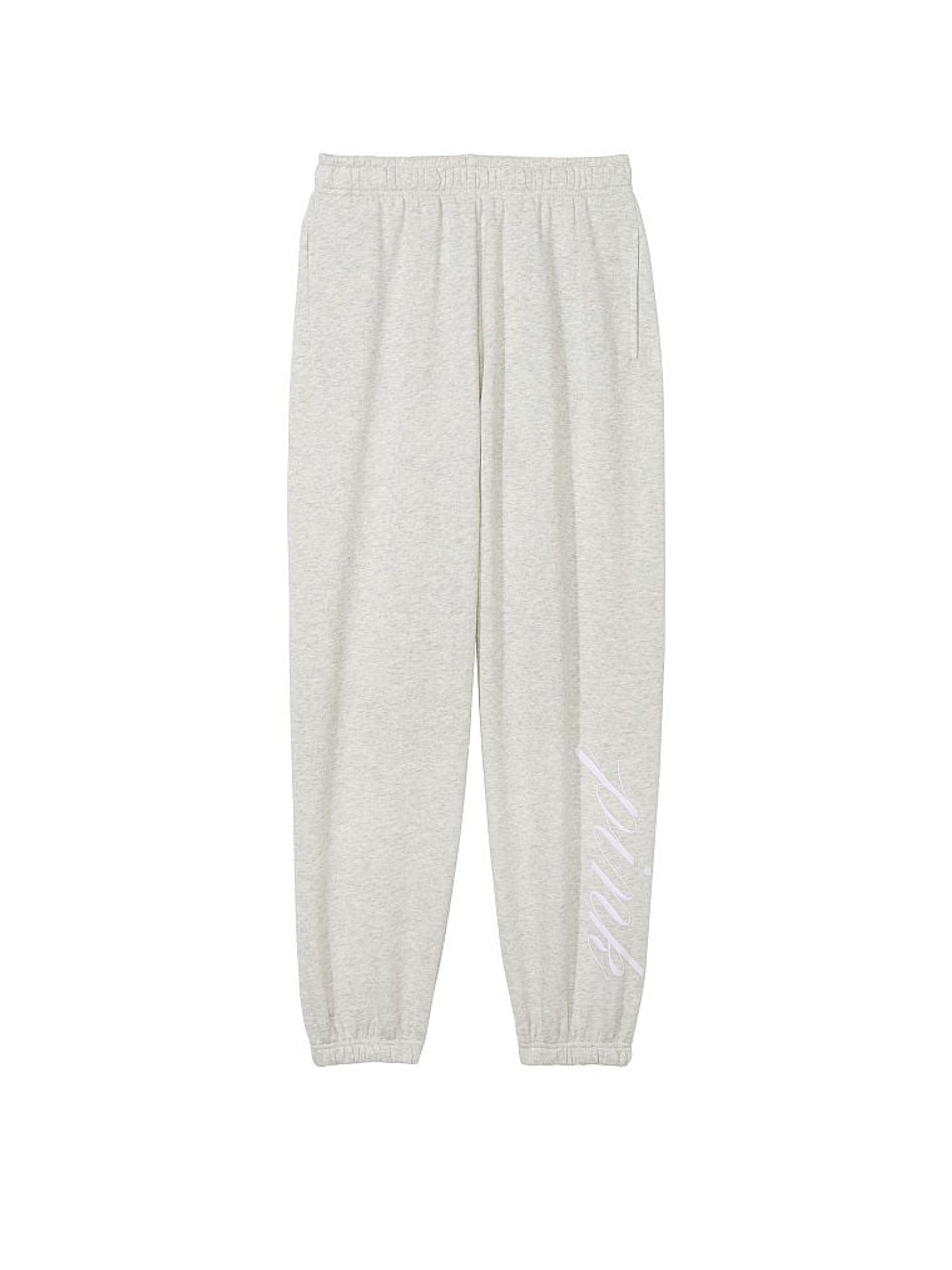 Heather Stone Grey Fleece Joggers - Image 3 of 3