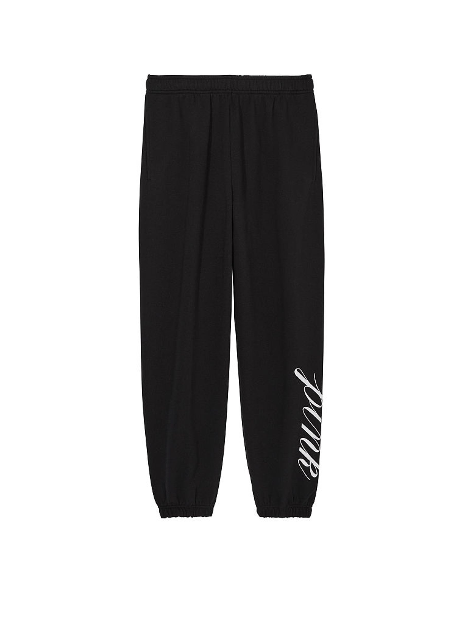Pure Black Fleece Joggers