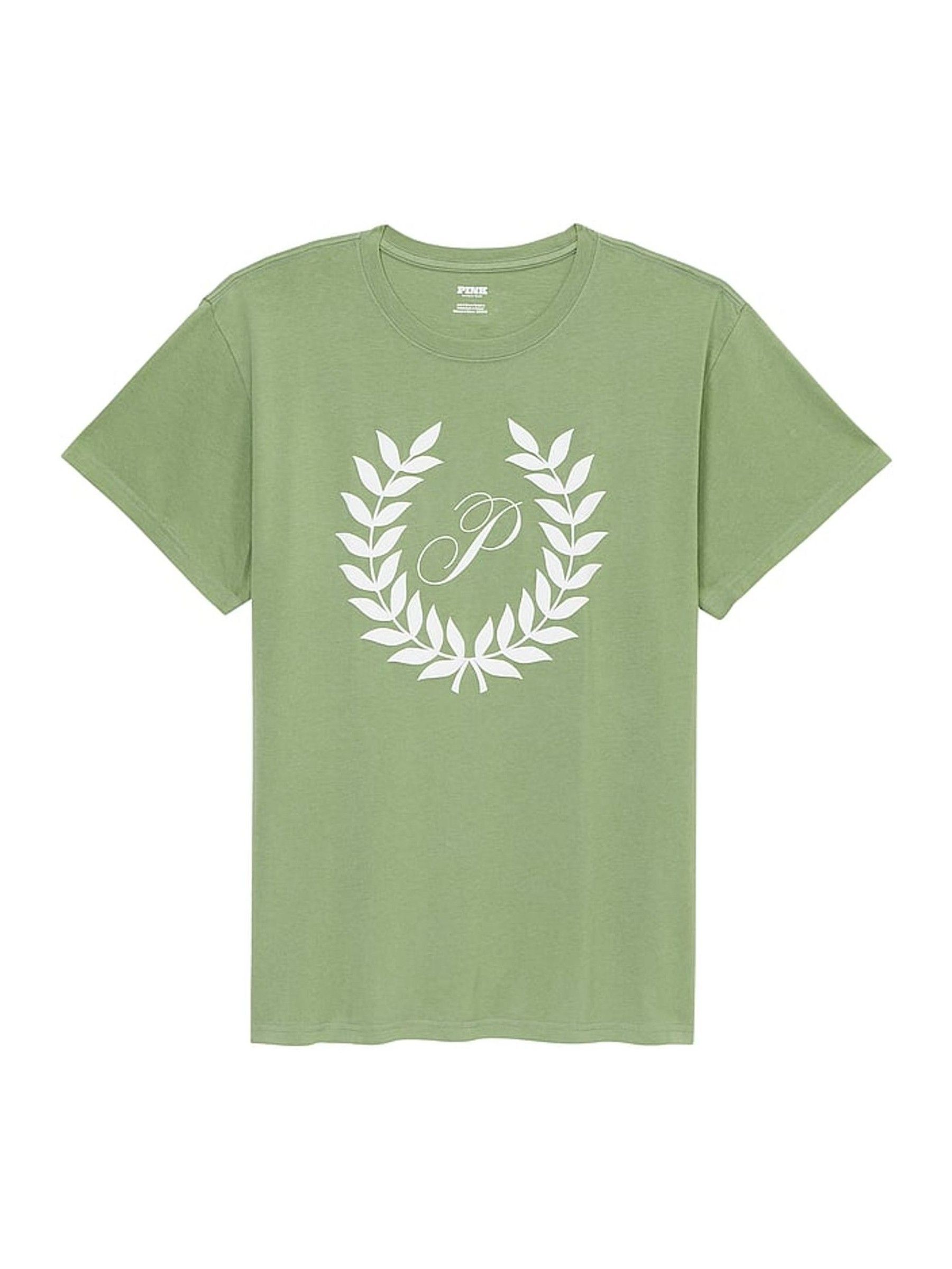 Wild Grass Green Short Sleeve Oversized Campus T-Shirt - Image 3 of 3