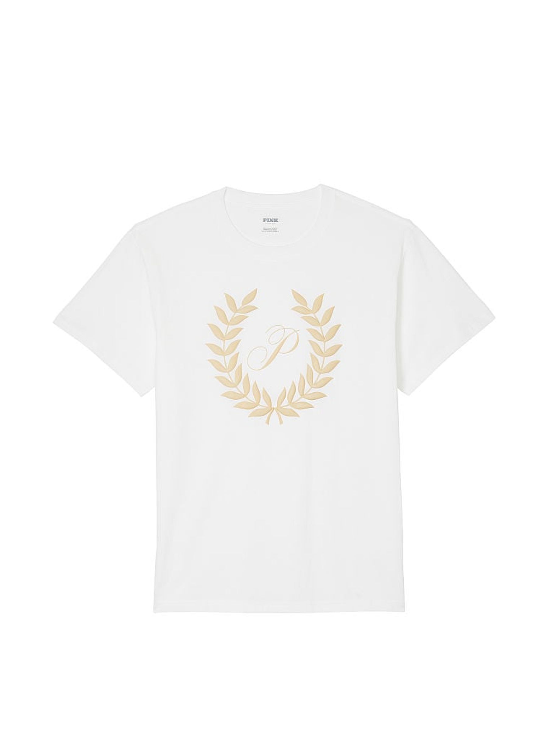 Optic White Short Sleeve Oversized Campus T-Shirt - Image 3 of 3