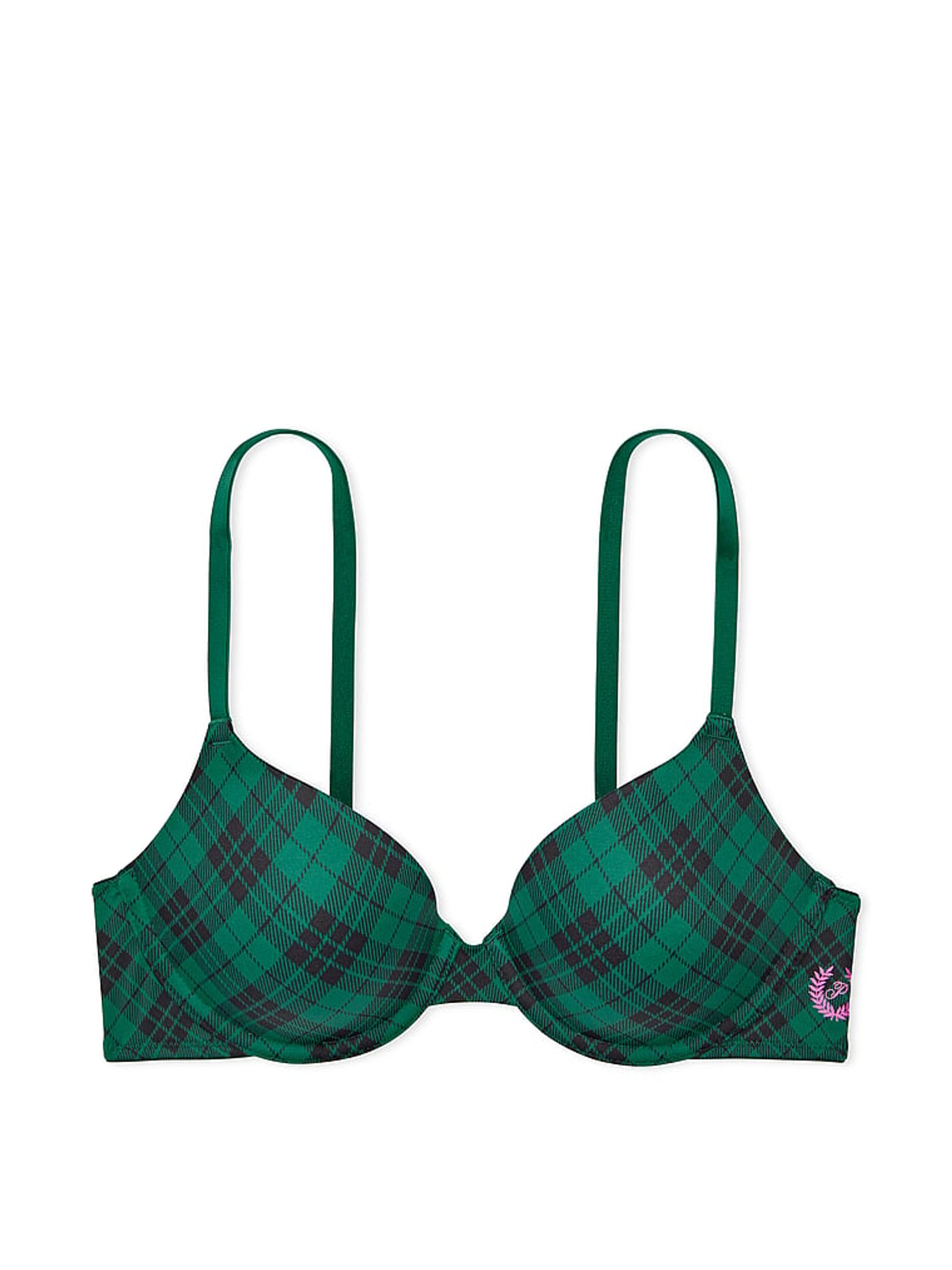 Garnet Green Tartan Lightly Lined Bra - Image 4 of 4