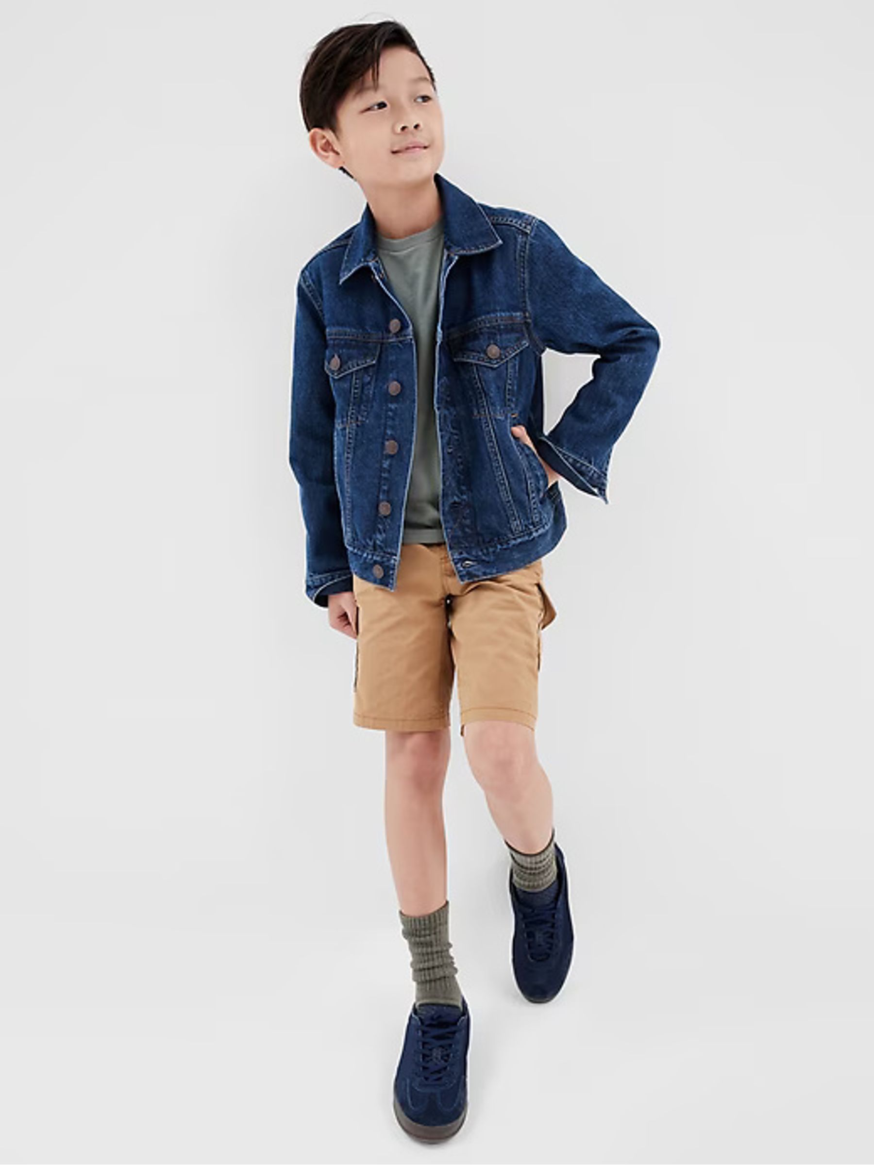 Navy Blue Icon Denim Jacket (4-12yrs) - Image 4 of 4