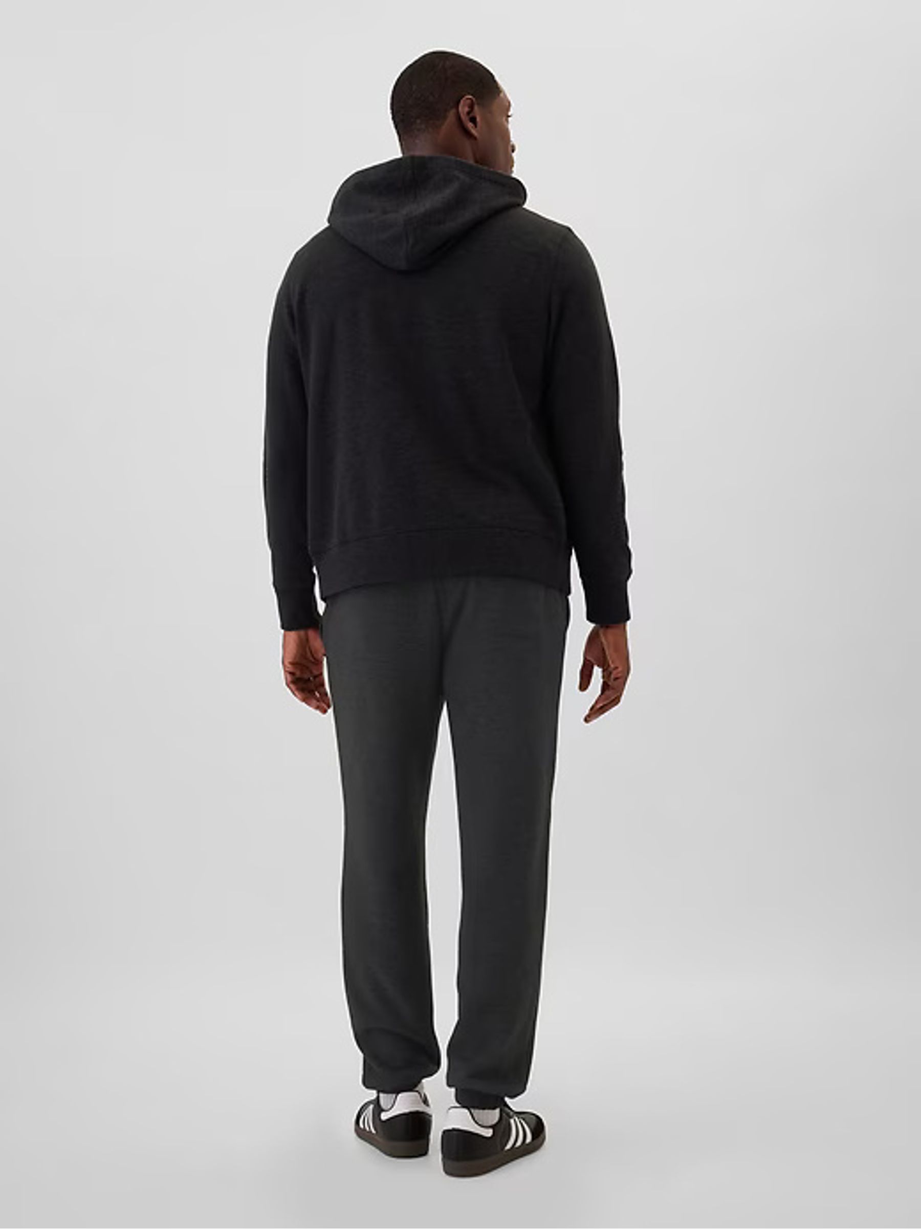 Black Zip Up Arch Logo Hoodie - Image 3 of 3