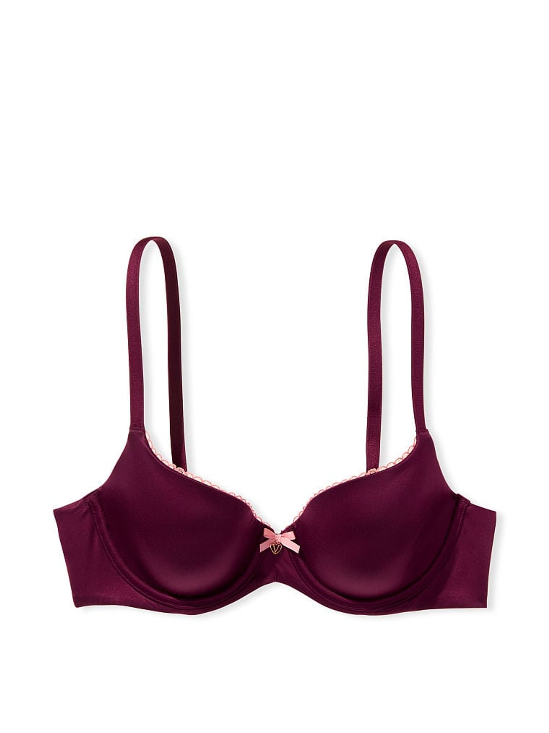 Kir Red Smooth Lightly Lined Demi Bra - Image 4 of 4