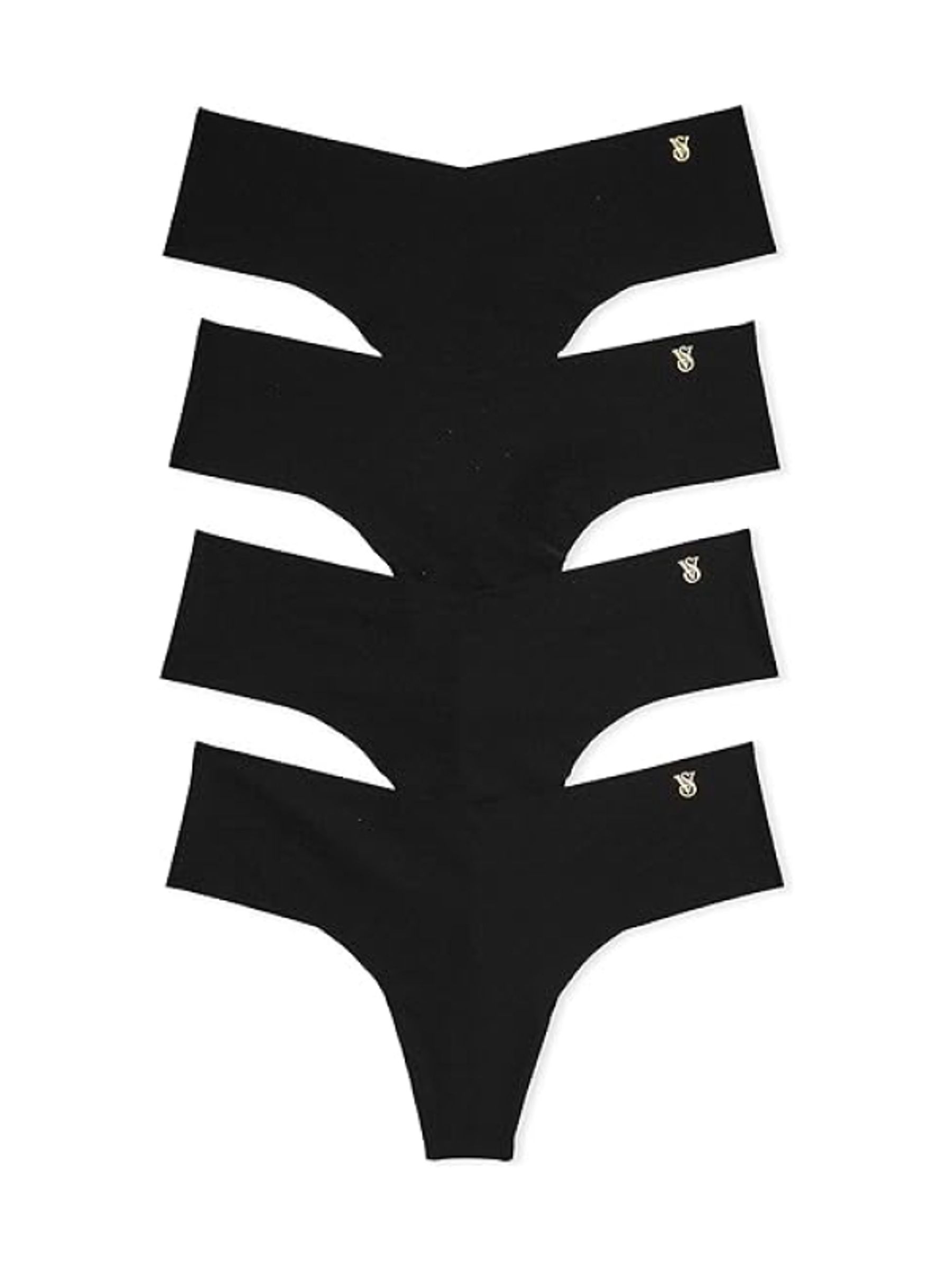 Black Thong 4 Pack Knickers - Image 5 of 5