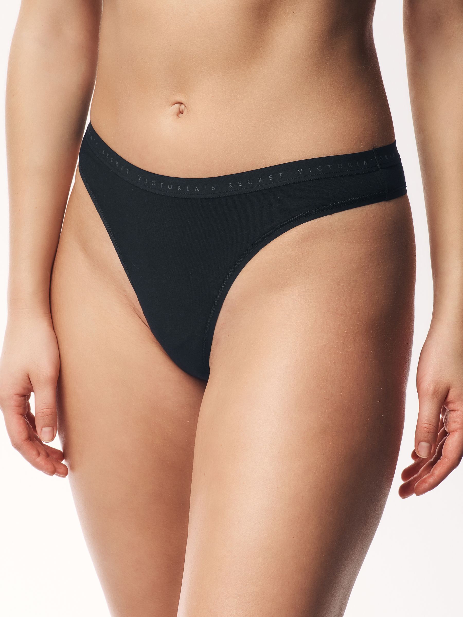 Black Thong Logo 4 Pack Knickers - Image 2 of 4