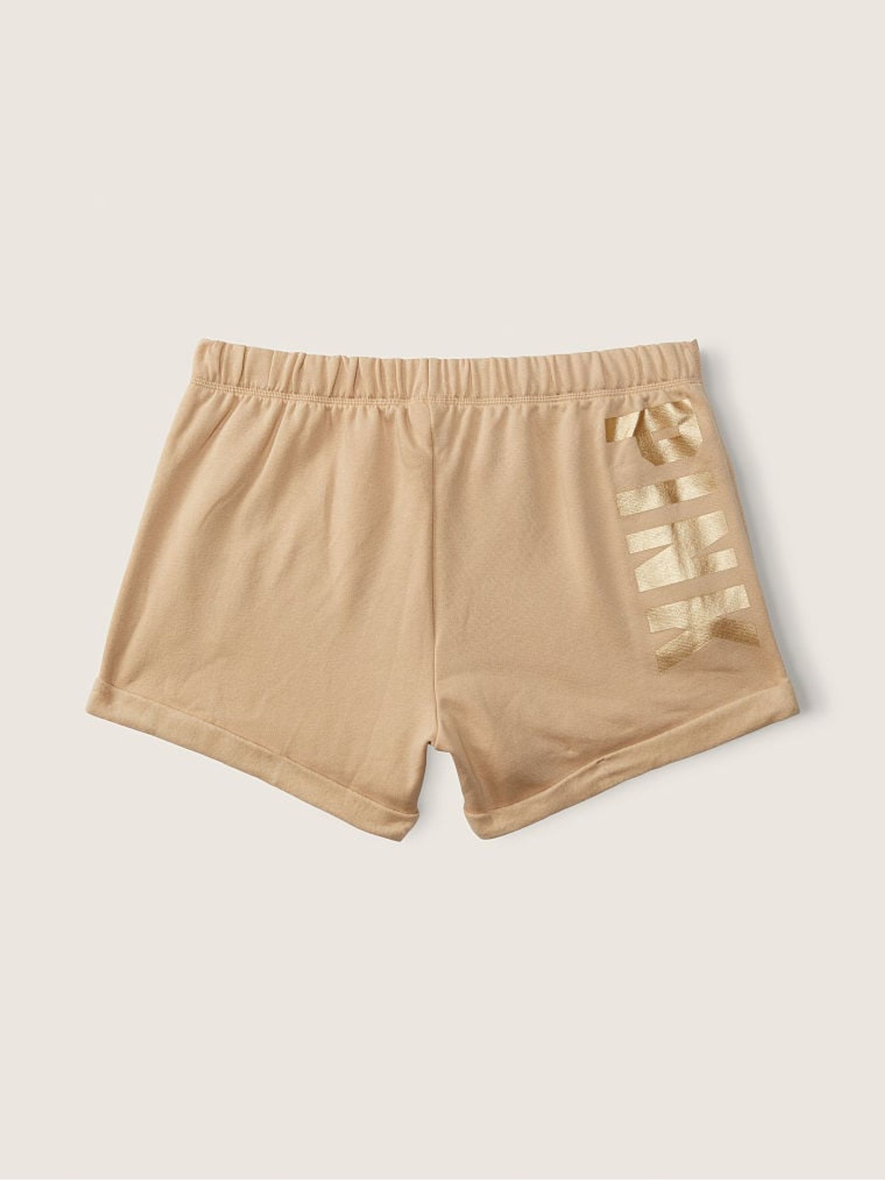 Light Sand Brown Logo Lounge Short - Image 1 of 3