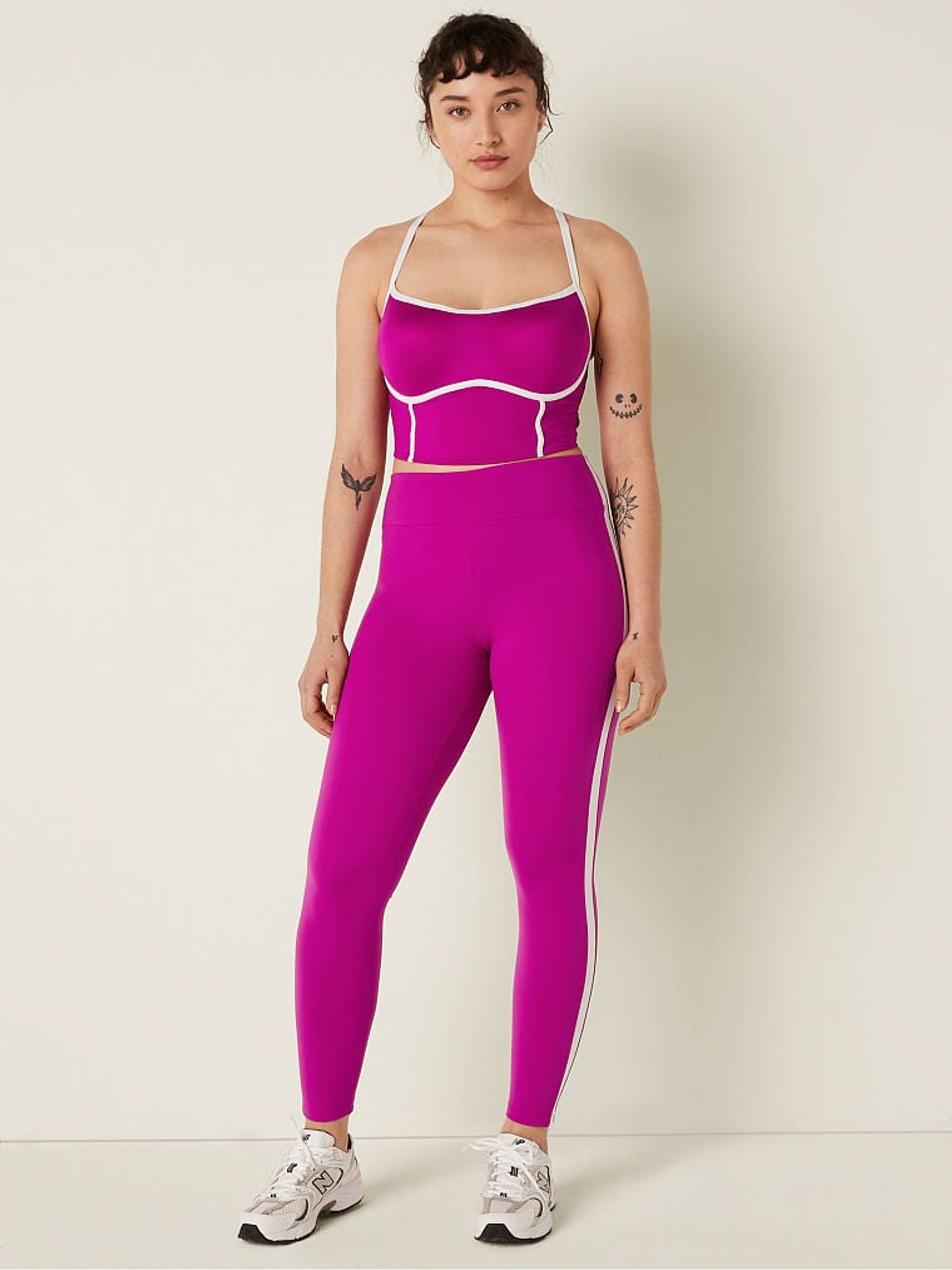 Dahlia Magenta Pink Soft Ultimate High Waist Full Length Legging - Image 3 of 4