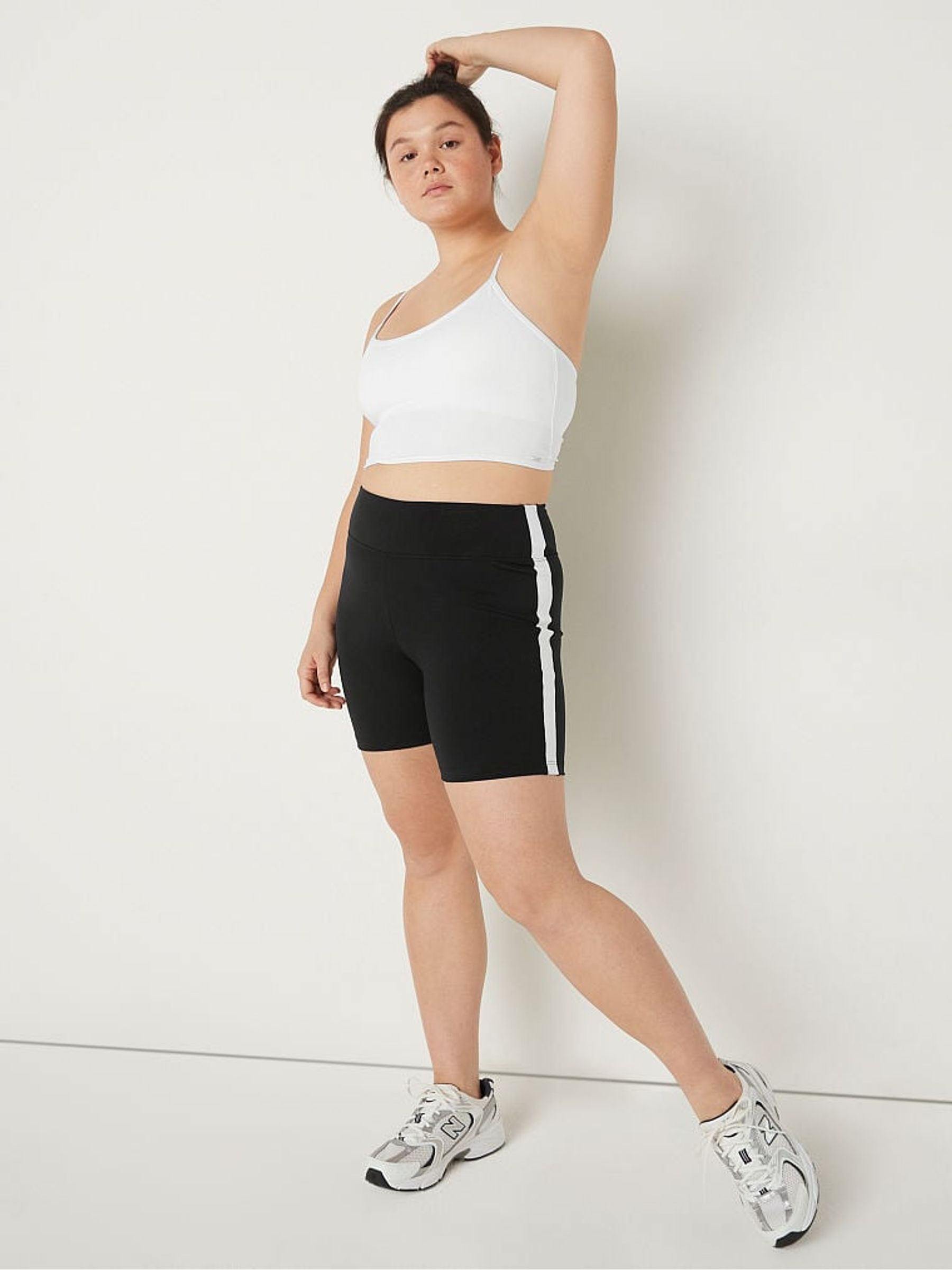 Pure Black 6" Soft Ultimate High Waist Biker Shorts - Image 3 of 4
