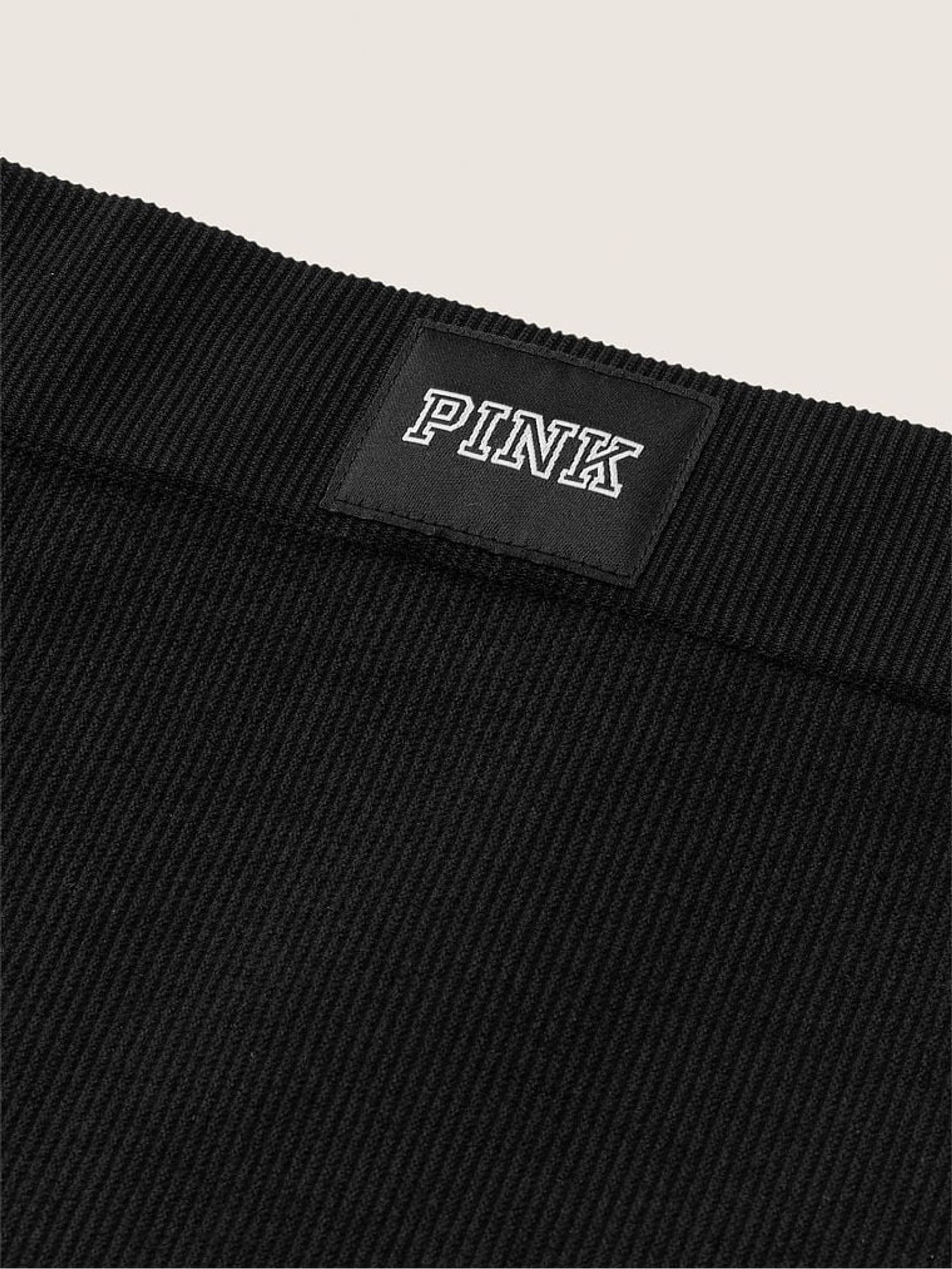 Pure Black Seamless High Waist Rib Bikini Knickers - Image 2 of 2