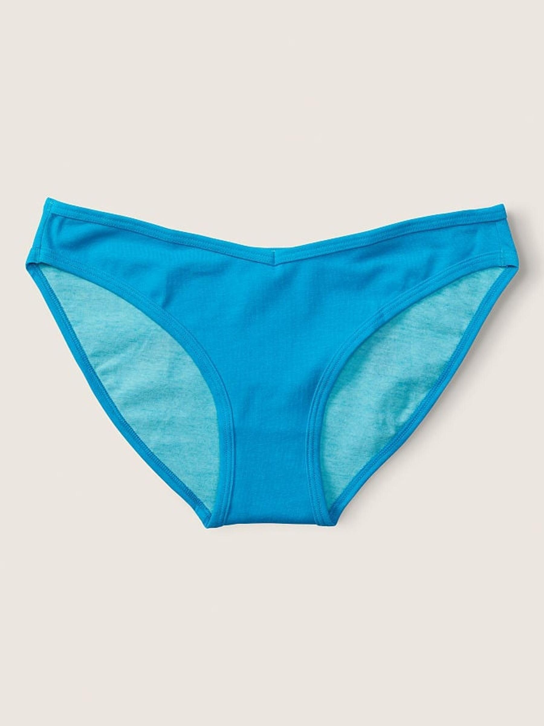 Bright Marine Blue Bikini Cotton Knickers - Image 1 of 2