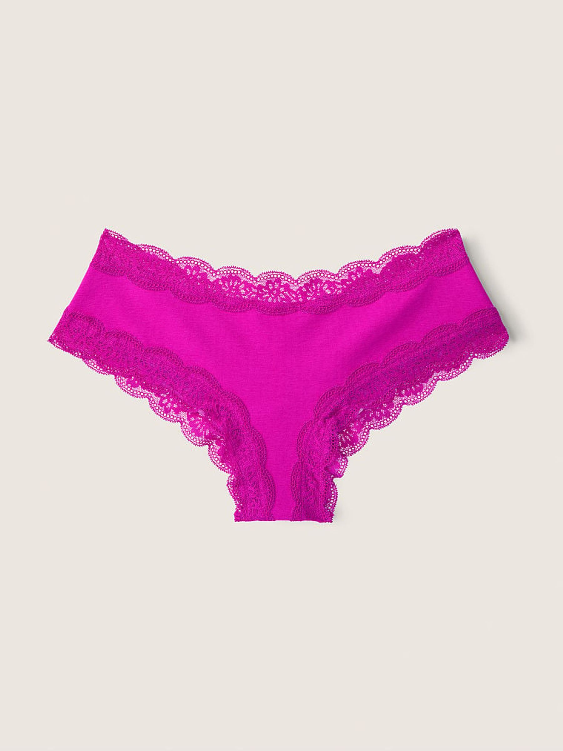 Future Pink Cheeky Lace Trim Knickers - Image 2 of 2