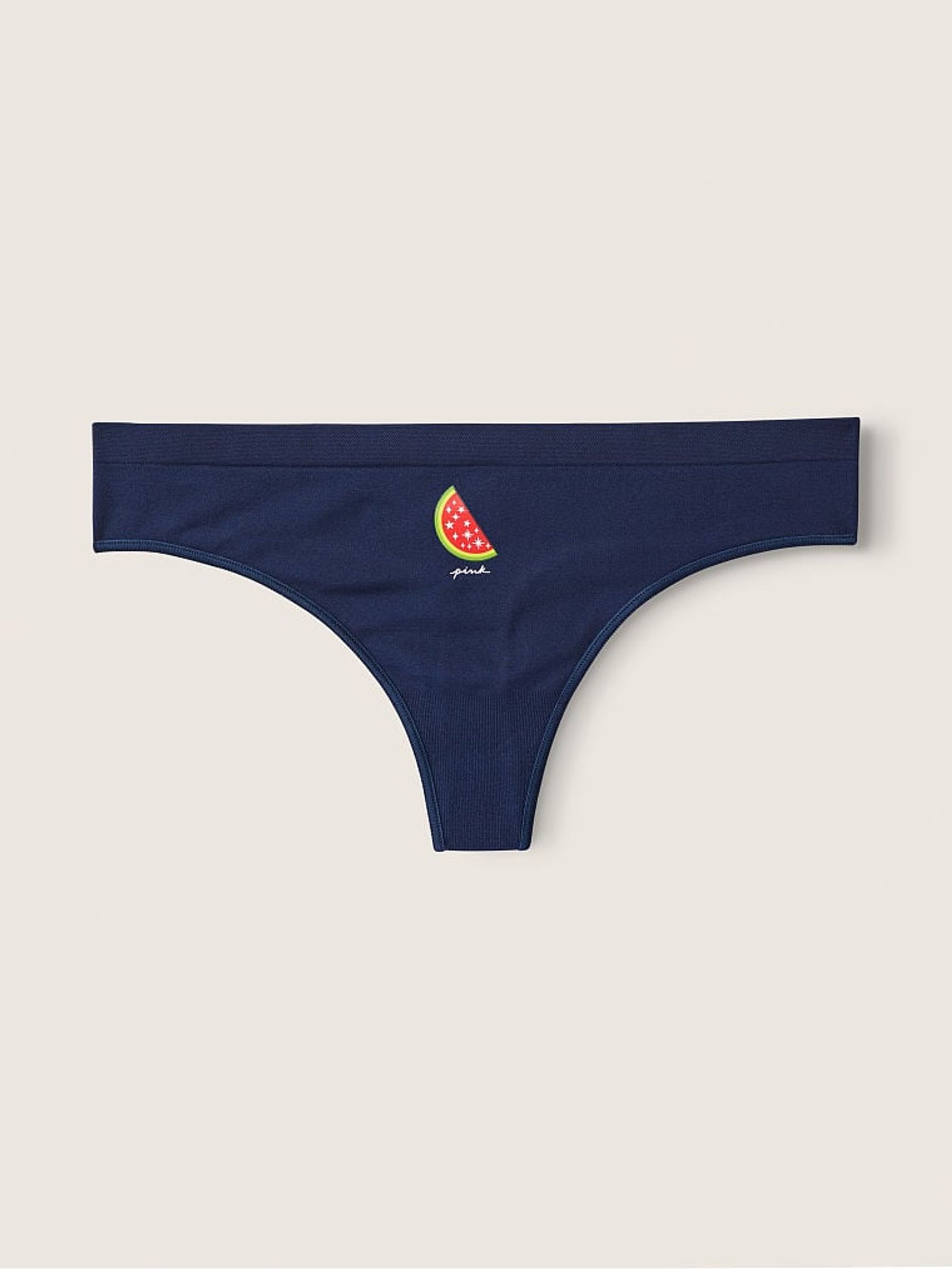 Ensign Navy Seamless Thong Knickers - Image 2 of 2