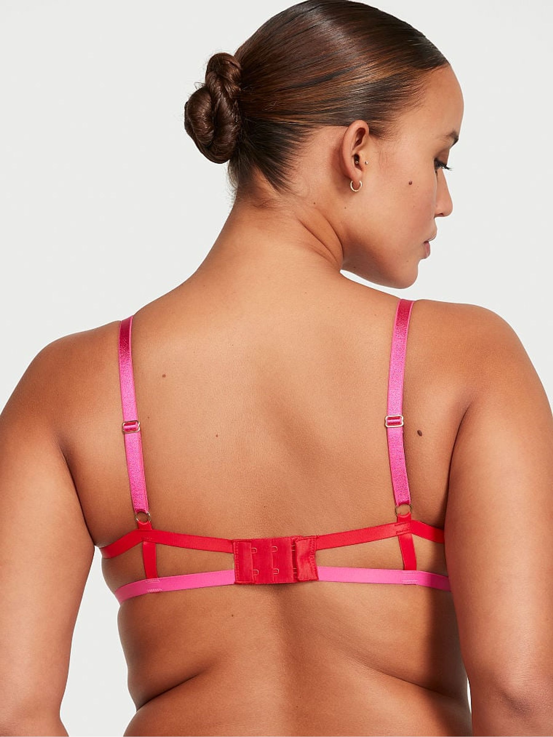 Lipstick Red Demi Strappy Bra - Image 2 of 3