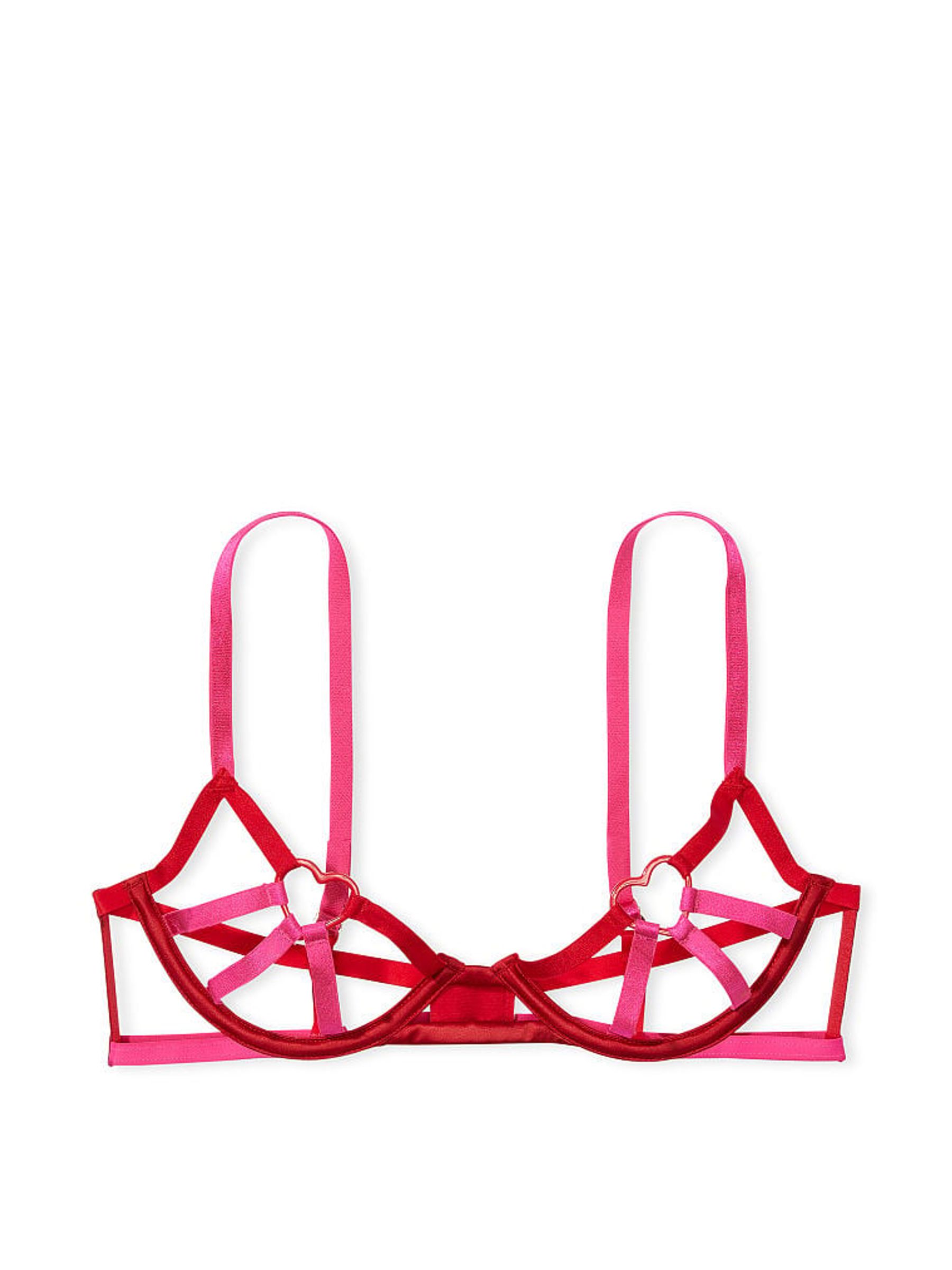 Lipstick Red Demi Strappy Bra - Image 3 of 3