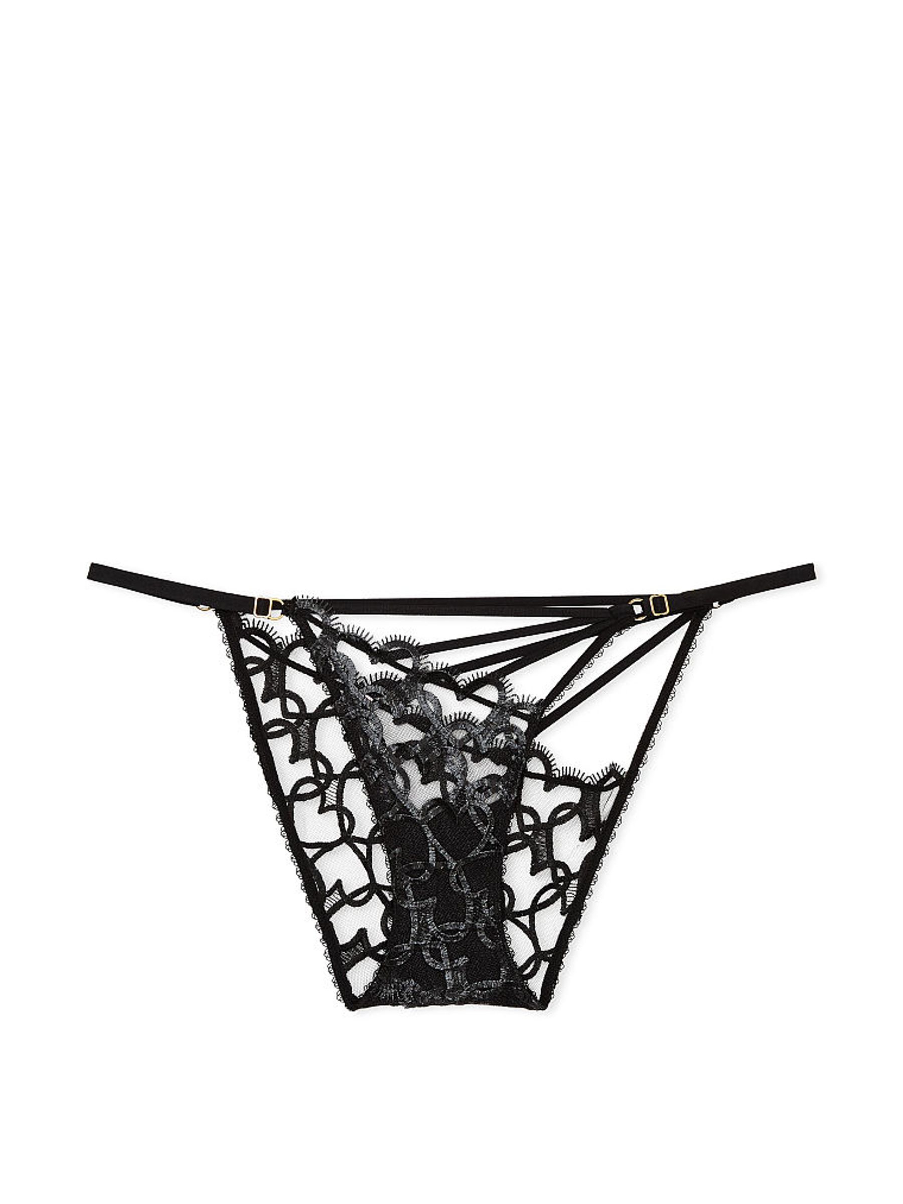 Black Heart Embroidered Knickers - Image 3 of 3