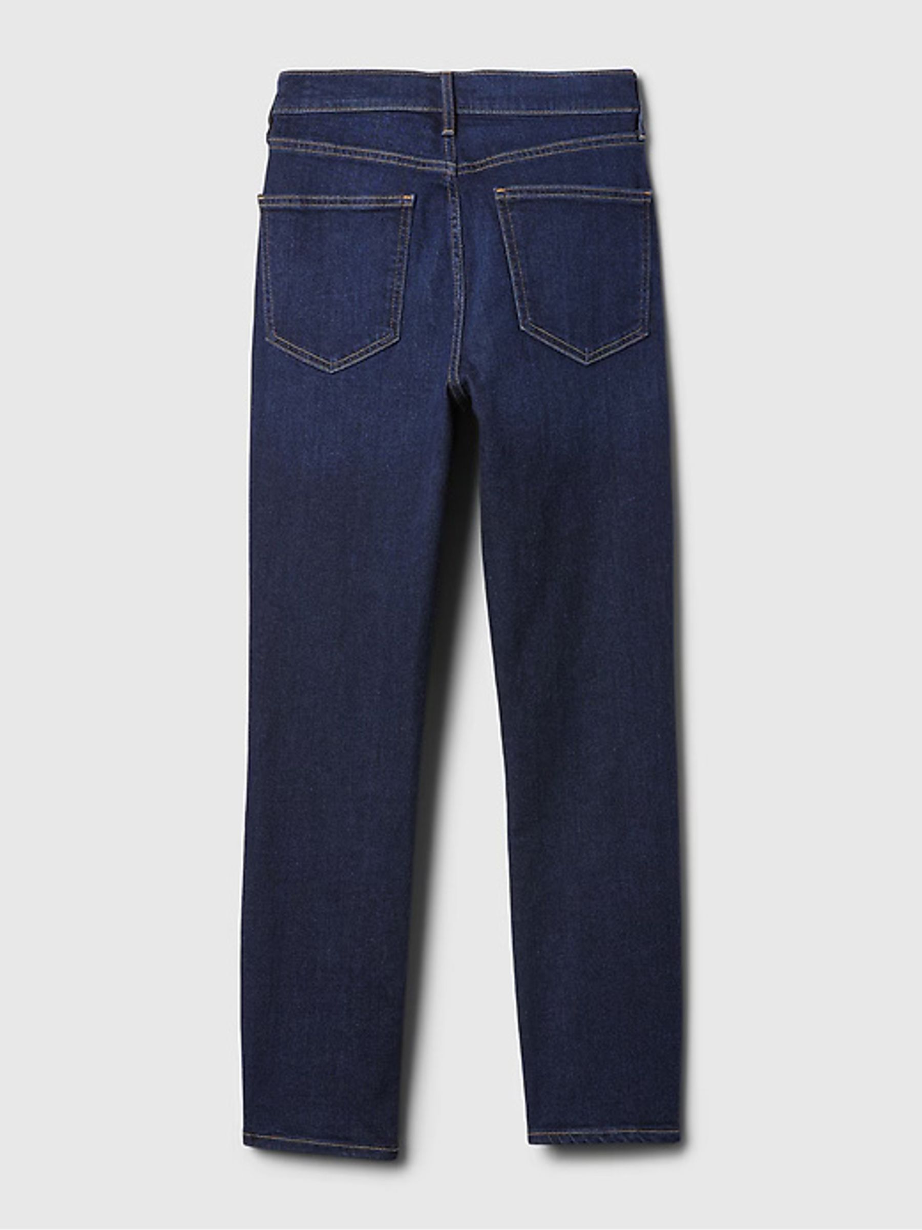 Dark Wash Blue High Waisted Ankle Length Vintage Slim Jeans - Image 12 of 12