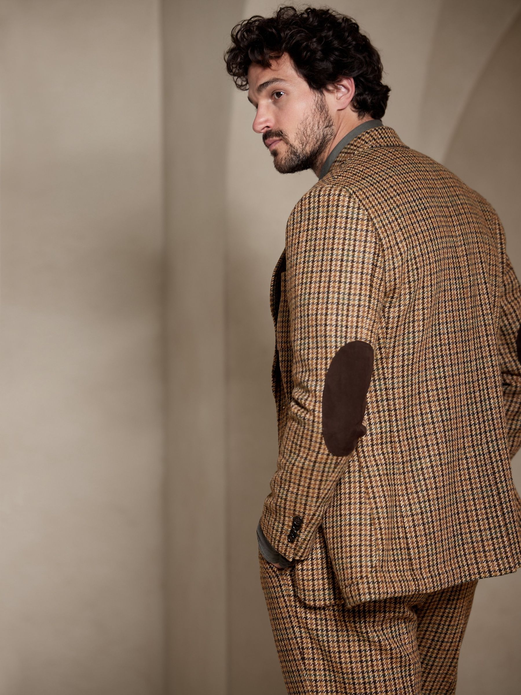 Banana Republic Brown Derby Suit Jacket - Image 3 of 5