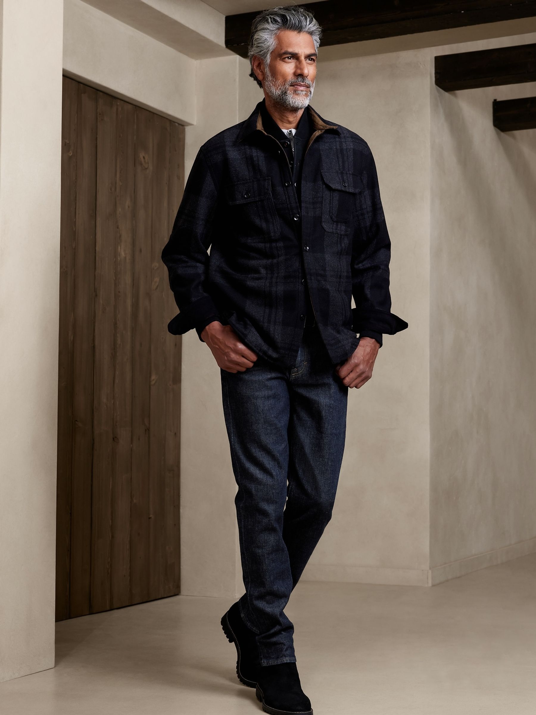 Banana Republic Blue Slim Organic Cotton Jeans - Image 1 of 4