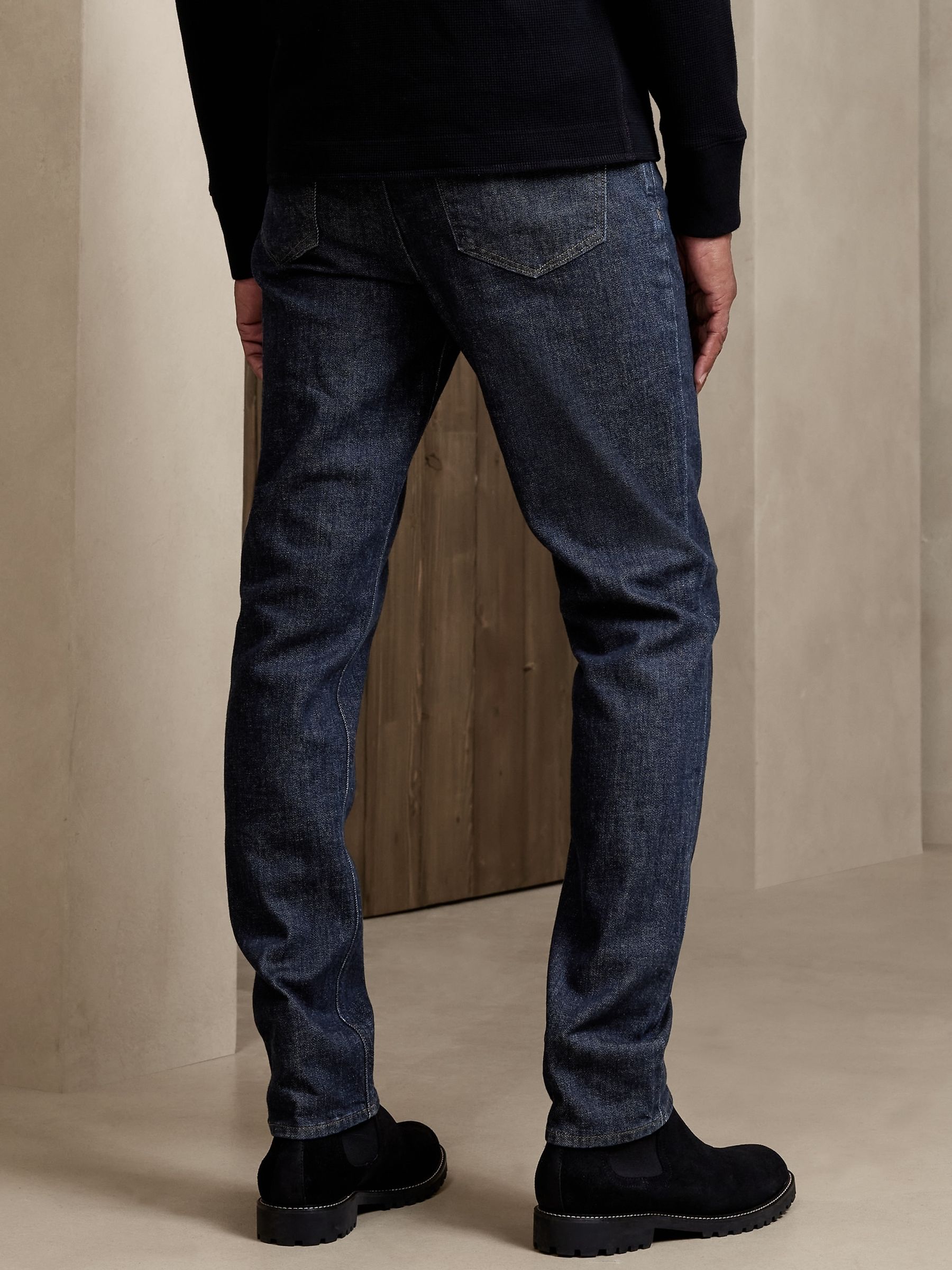 Banana Republic Blue Slim Organic Cotton Jeans - Image 2 of 4
