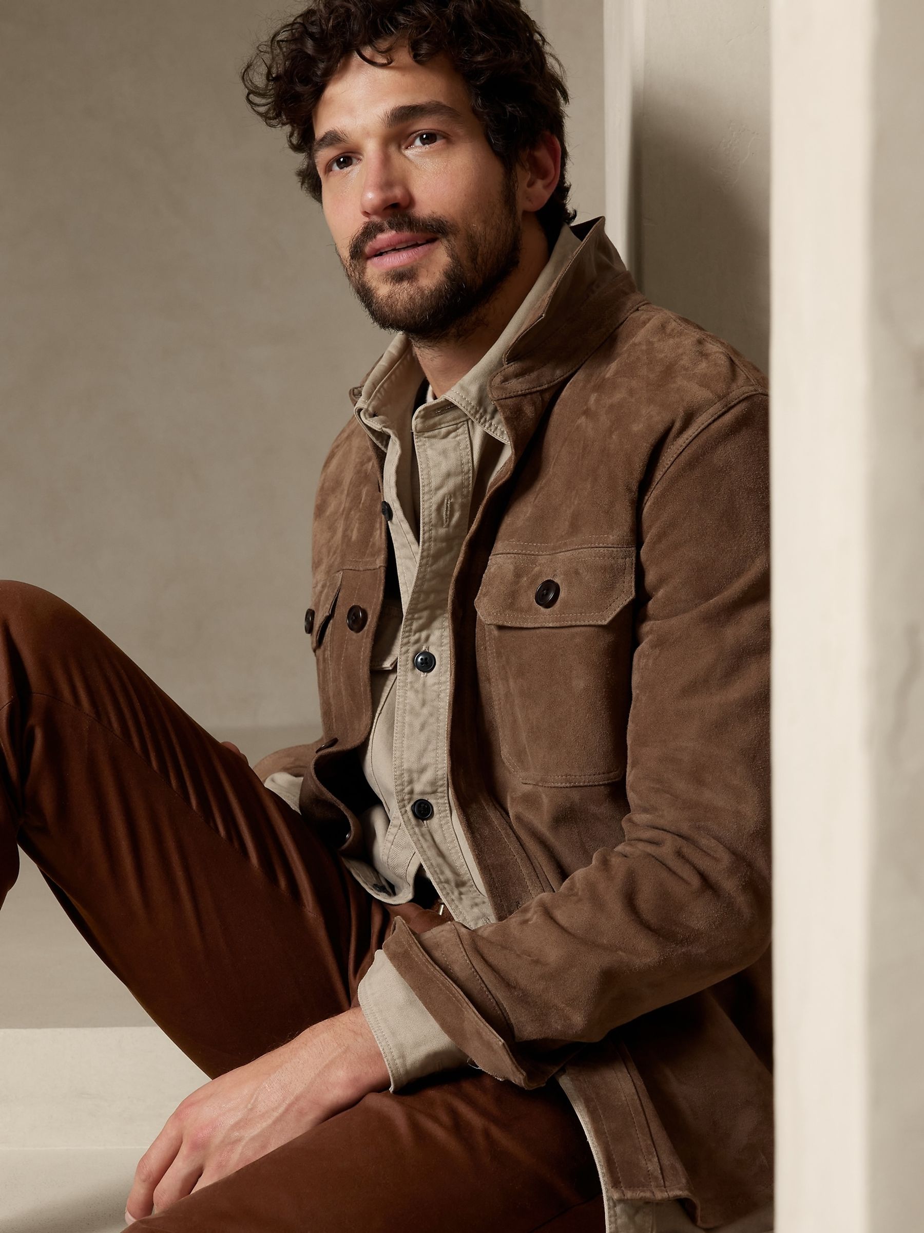 Banana Republic Chocolate Brown Slim Rapid Movement Chinos - Image 3 of 3