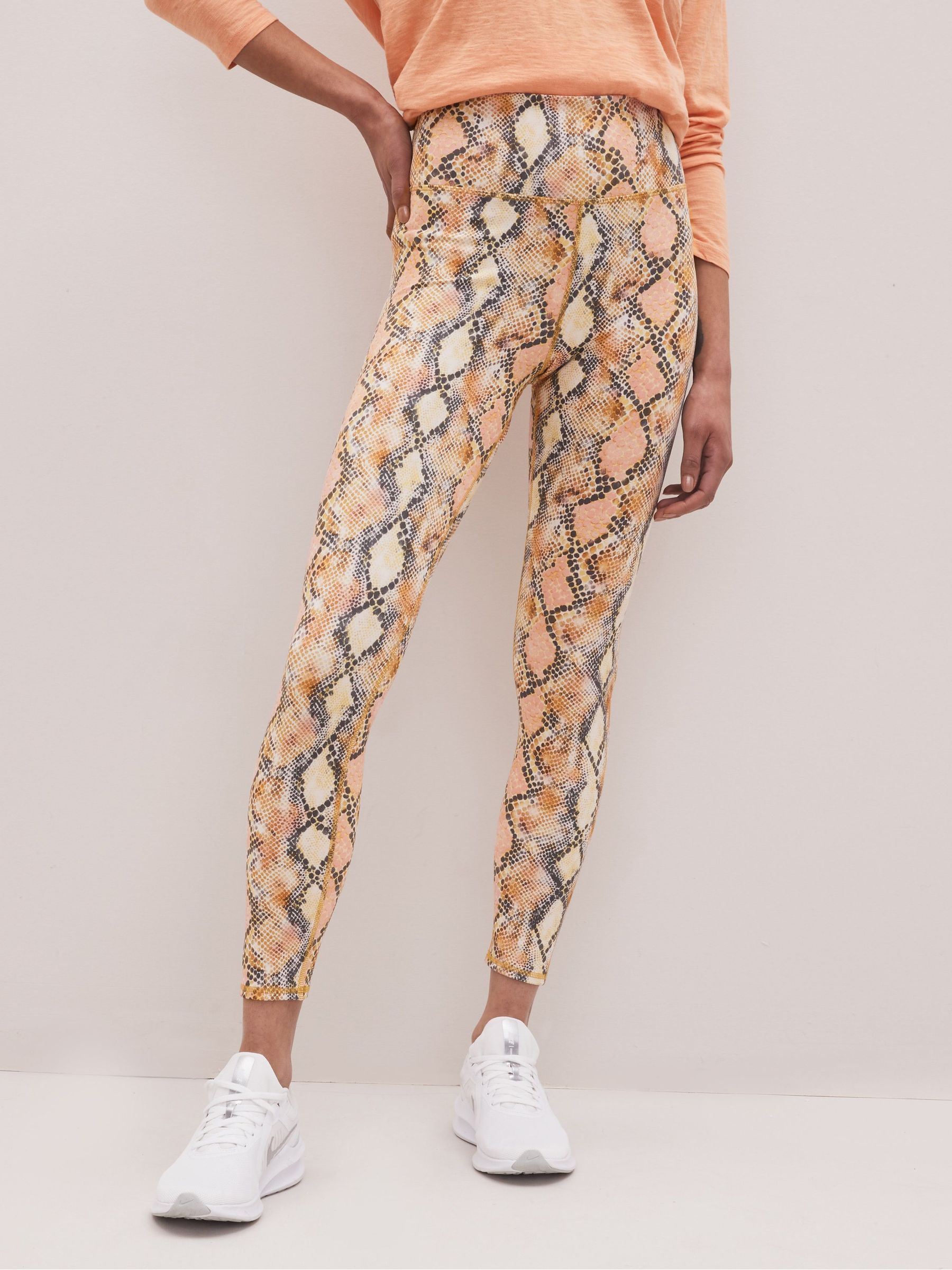 Snake Print High Waisted Full Length Leggings - Image 1 of 4