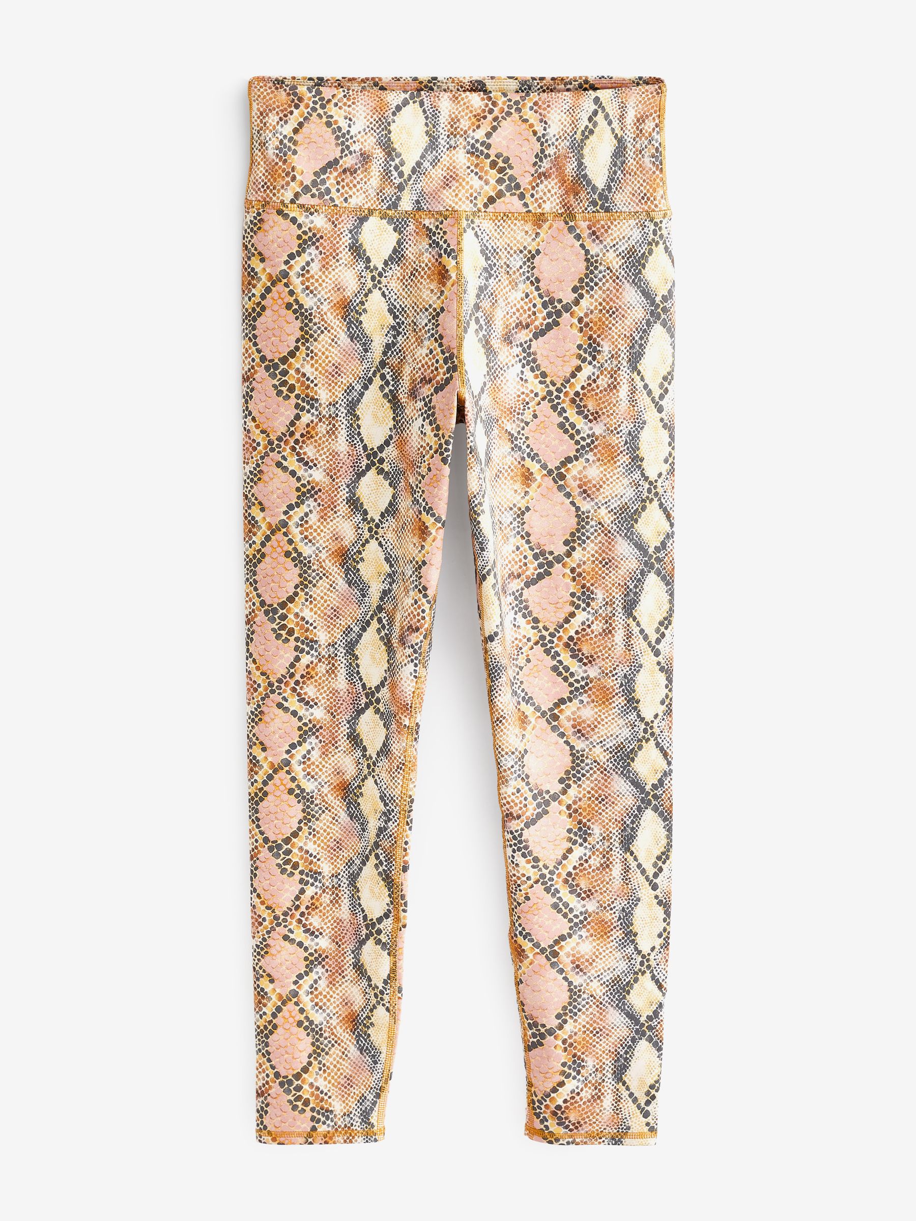 Snake Print High Waisted Full Length Leggings - Image 4 of 4