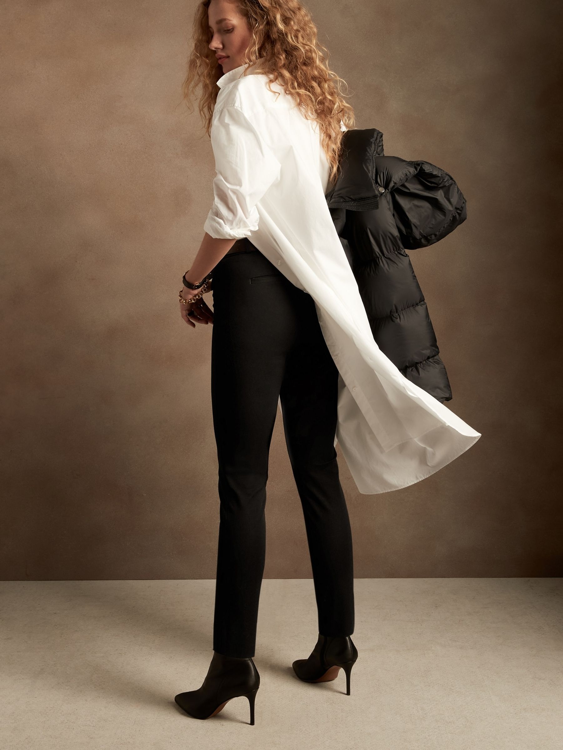 Banana Republic Black Sloan Skinny Trousers - Image 4 of 4