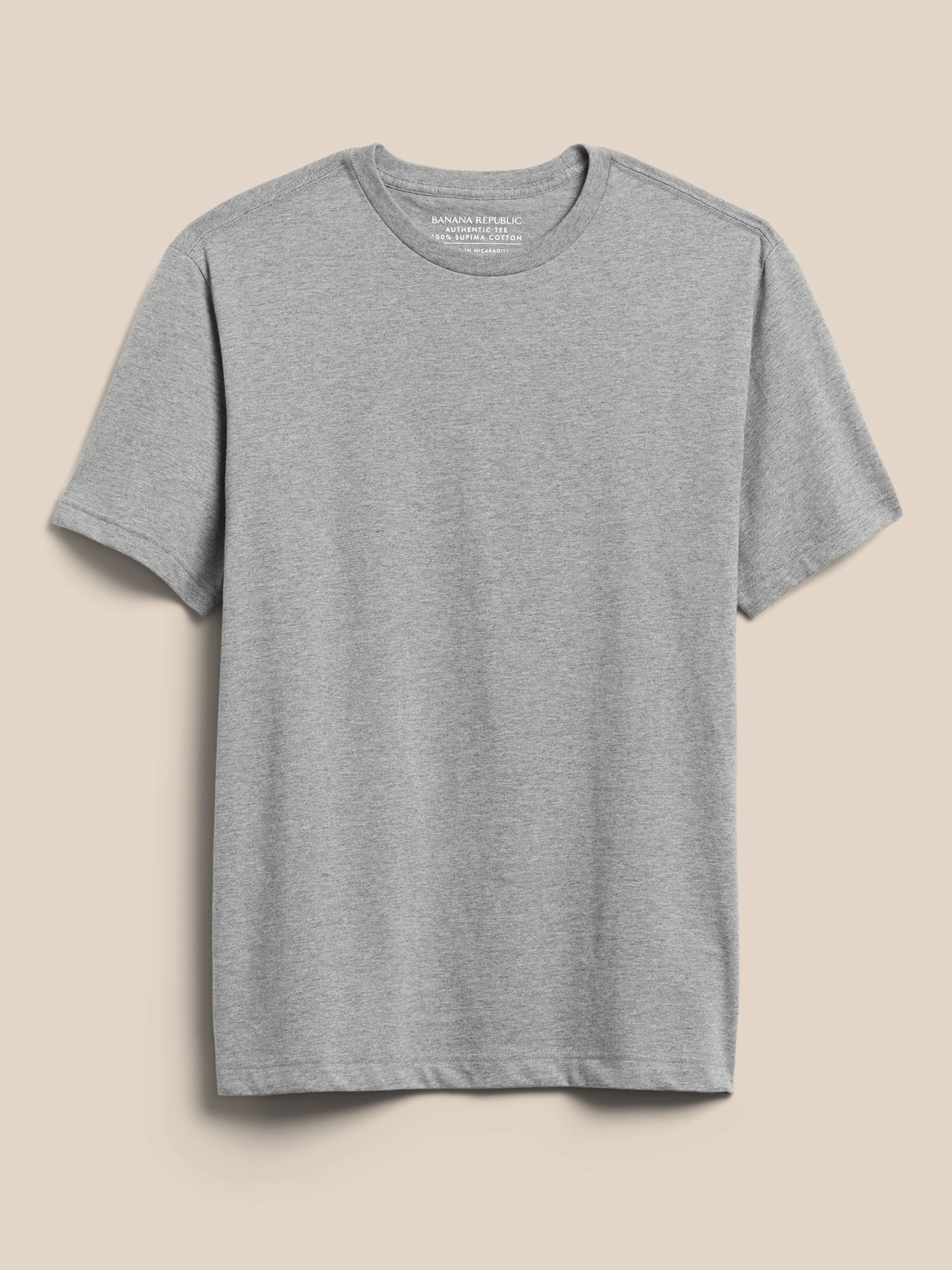 Banana Republic Grey Authentic SUPIMA T-Shirt - Image 4 of 4