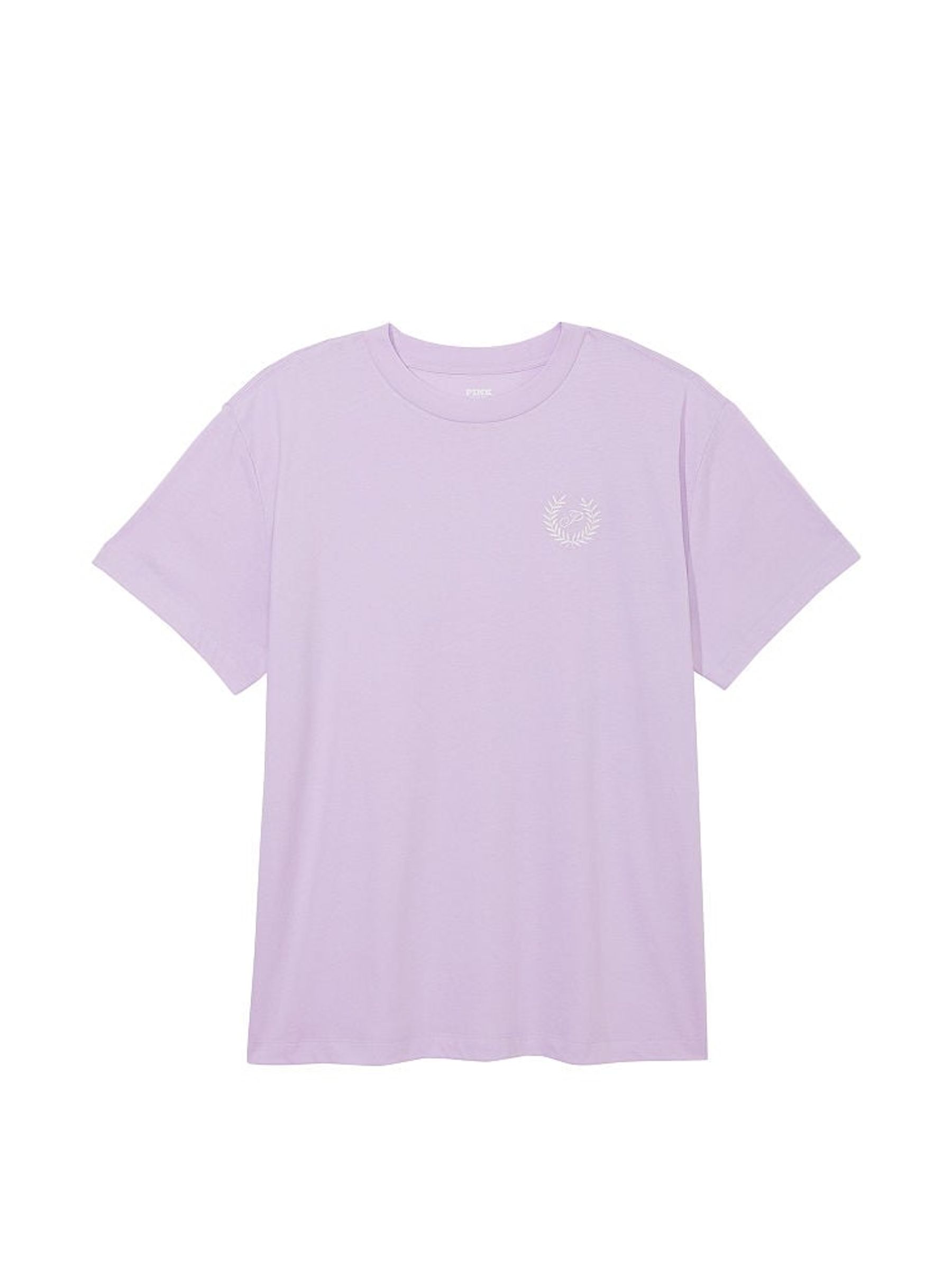 Purple Pastel Lilac Cotton Oversized Pyjama T-Shirt - Image 3 of 3