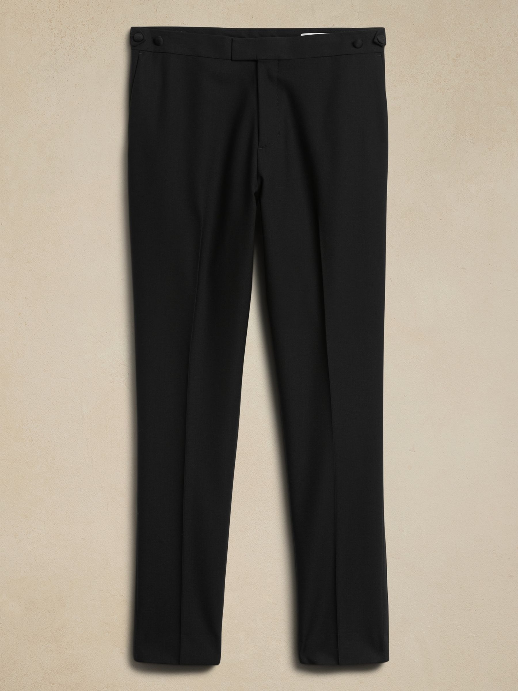 Banana Republic Black Barathea Tuxedo Trousers - Image 5 of 5