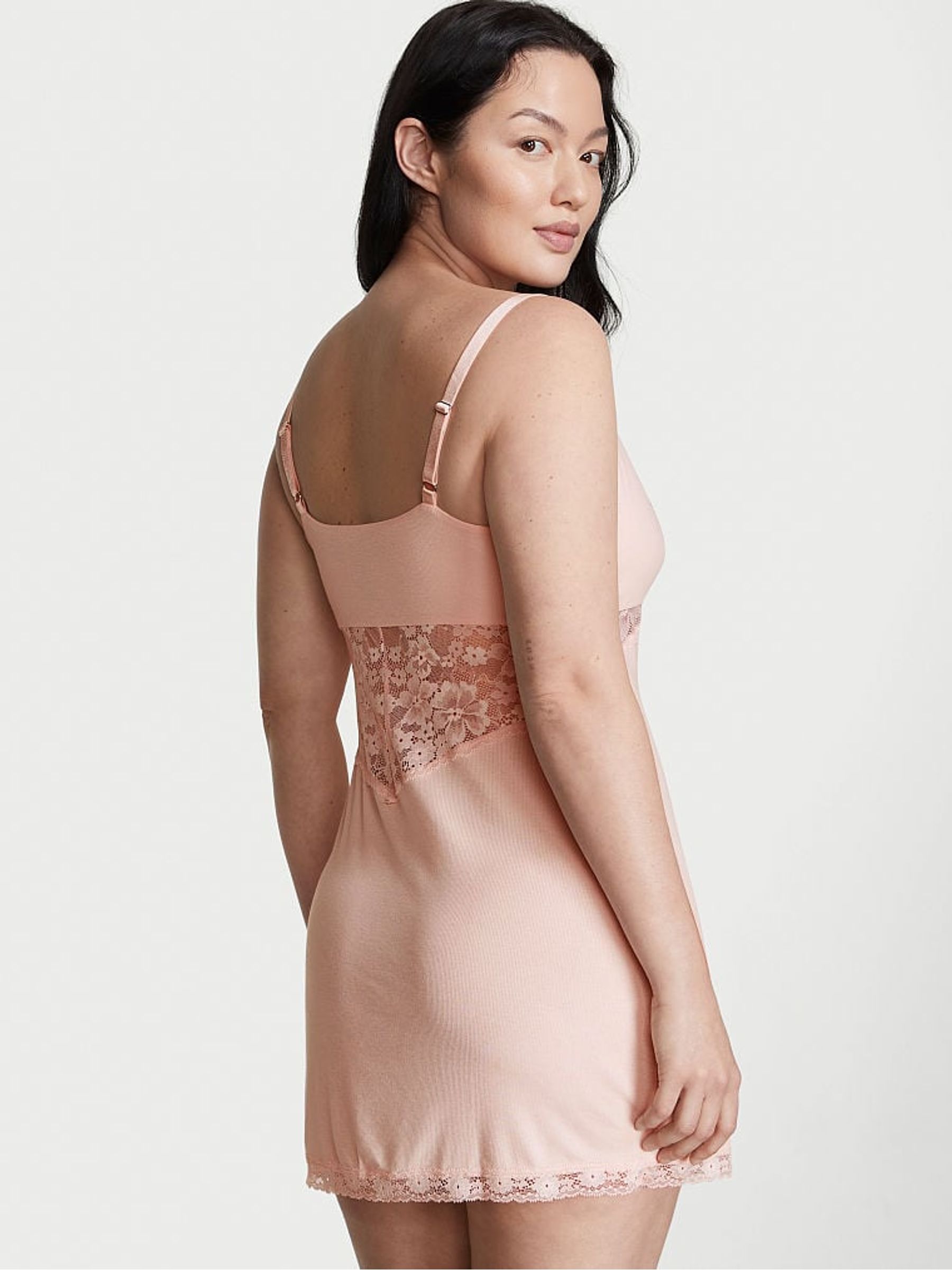 Purest Pink Modal Slip Dress - Image 2 of 3