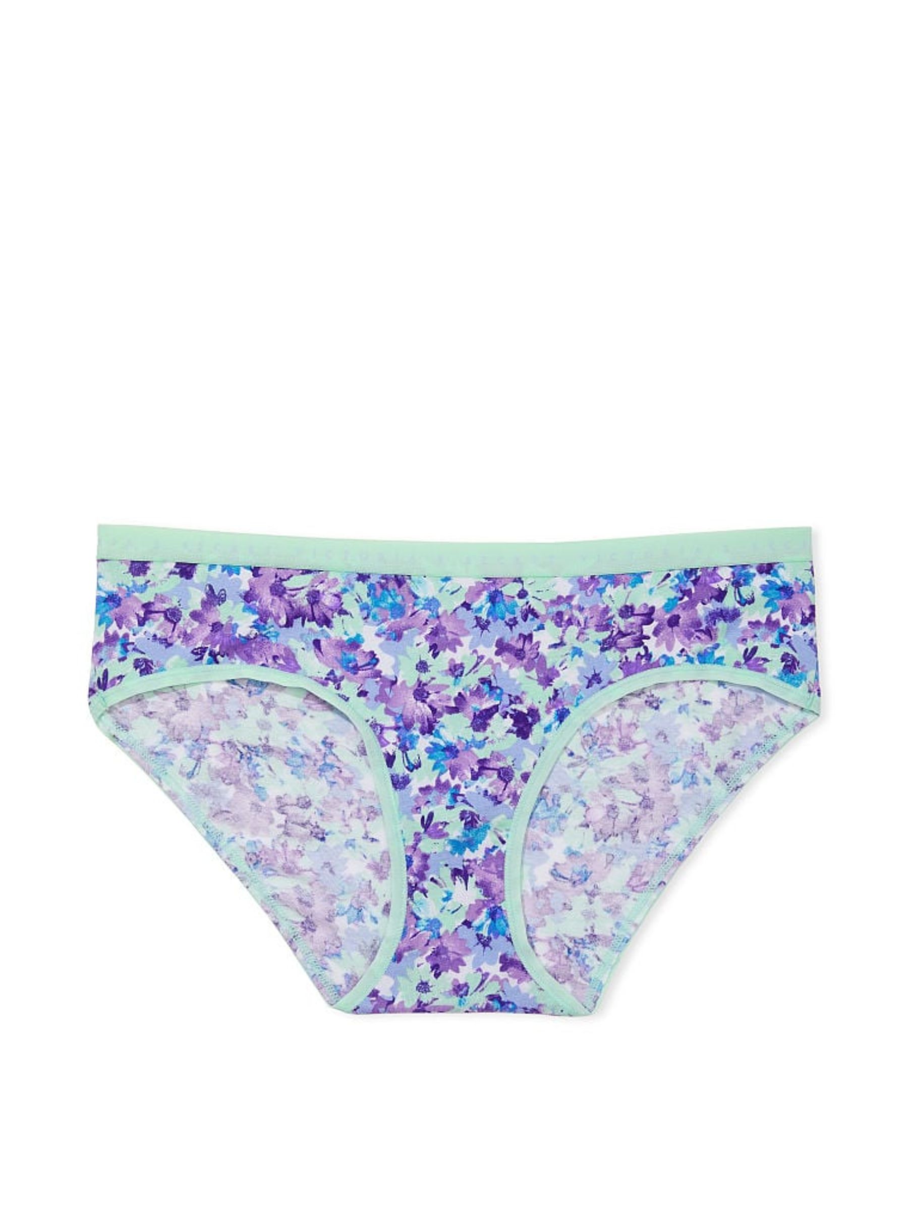 Mint Splash Floral Stretch Cotton Hipster Knickers - Image 3 of 3