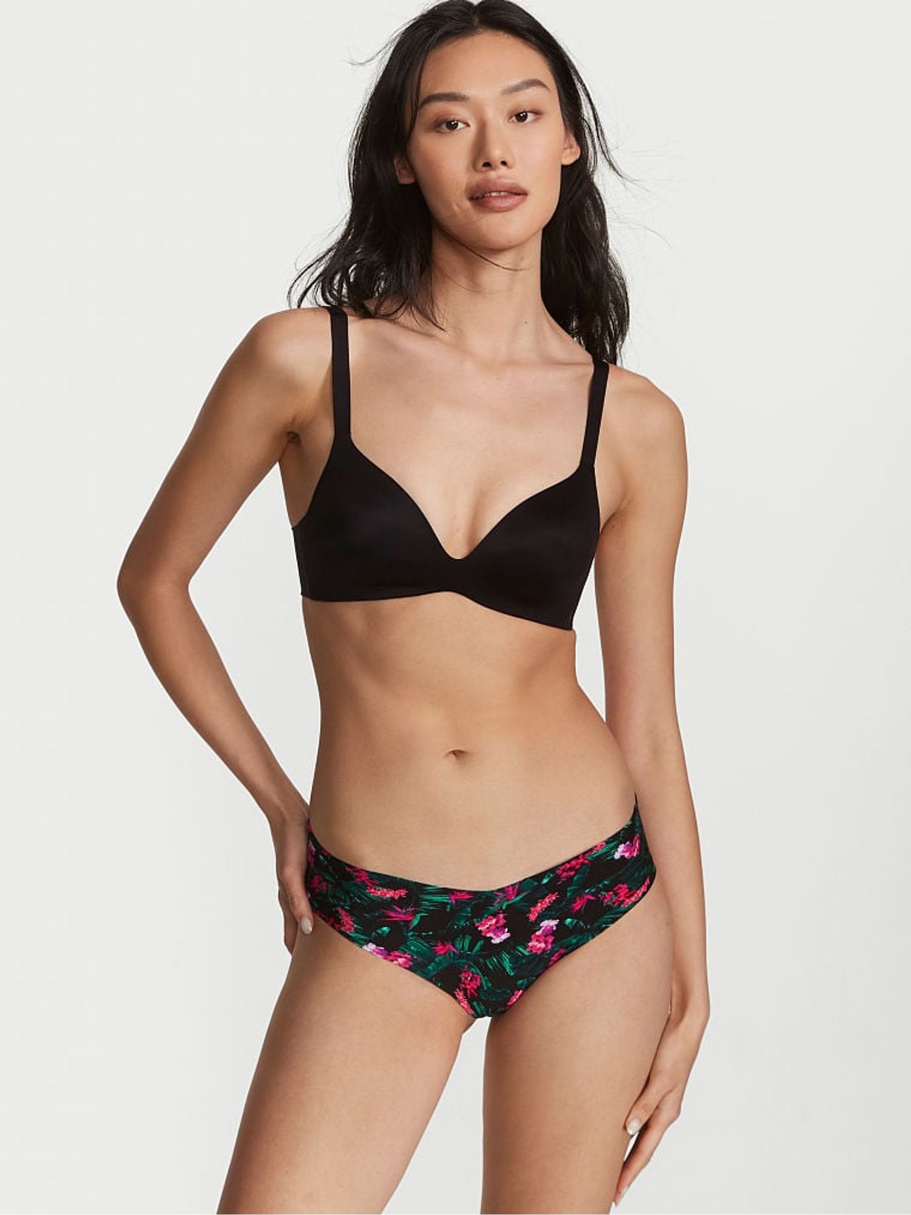 Black Tropic Palm No Show Cheeky Knickers - Image 1 of 3