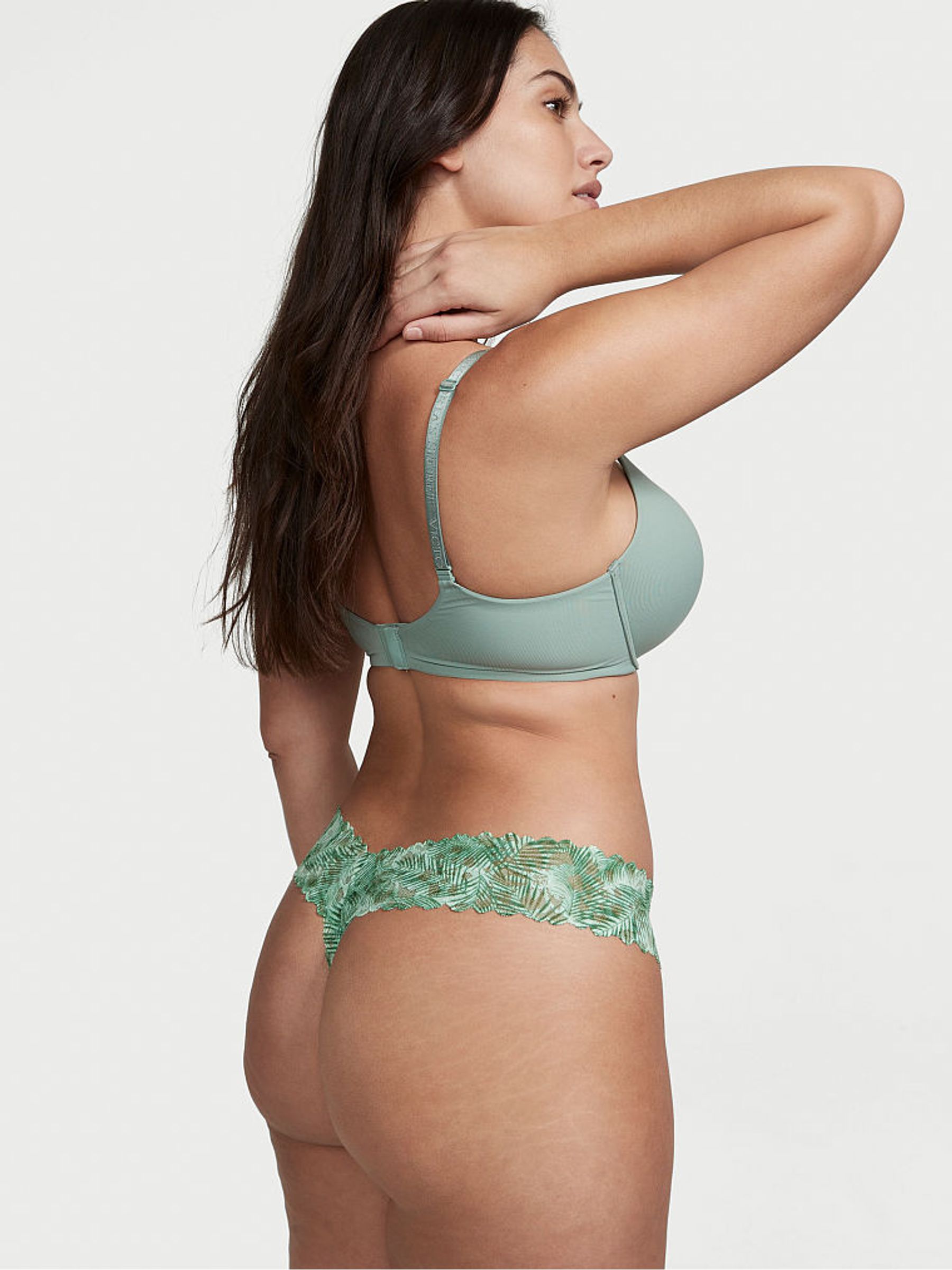 Green Palms Thong Lace Knickers - Image 2 of 3