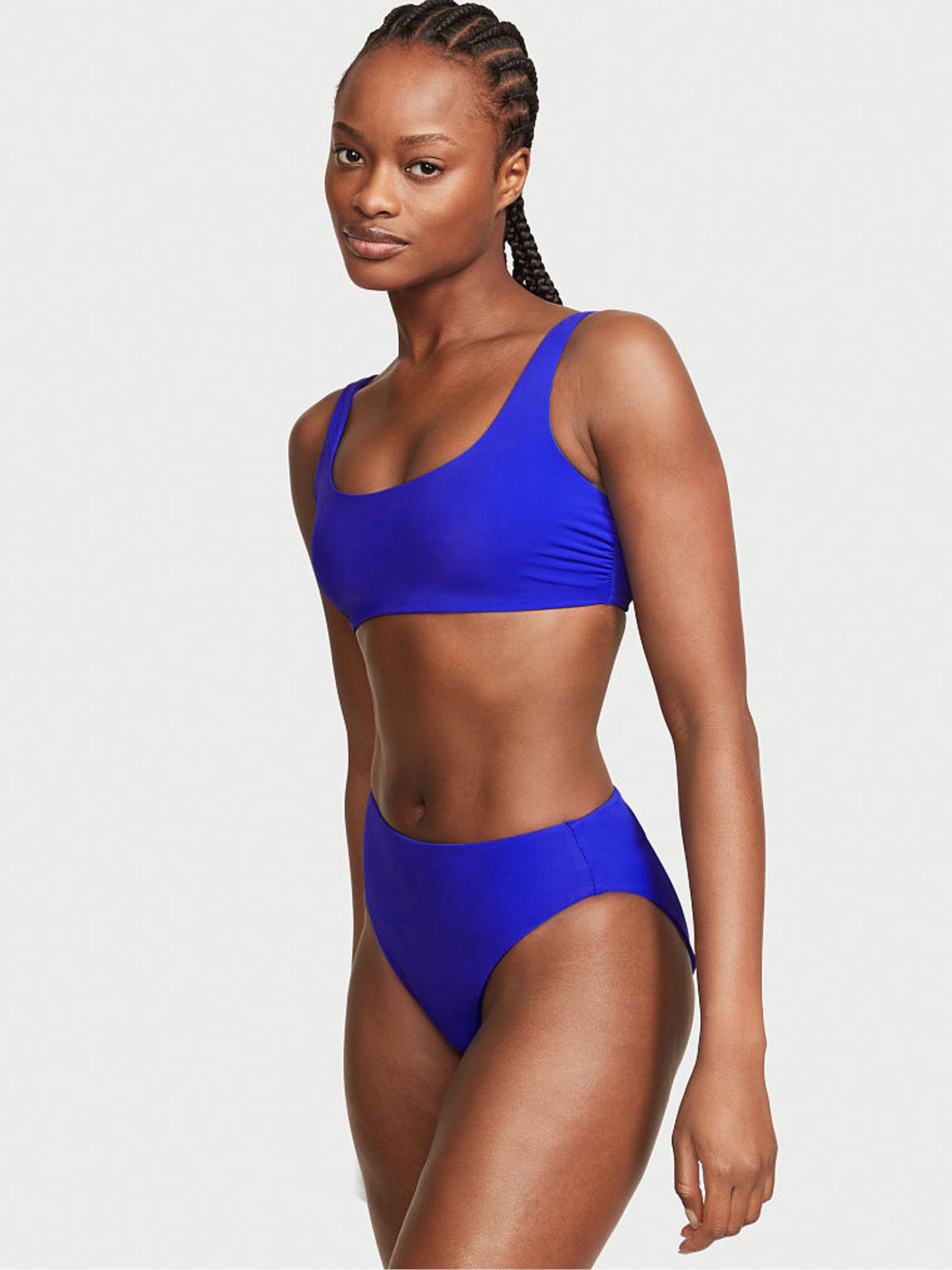 Blue Oar High Waisted Bikini Bottom - Image 1 of 3