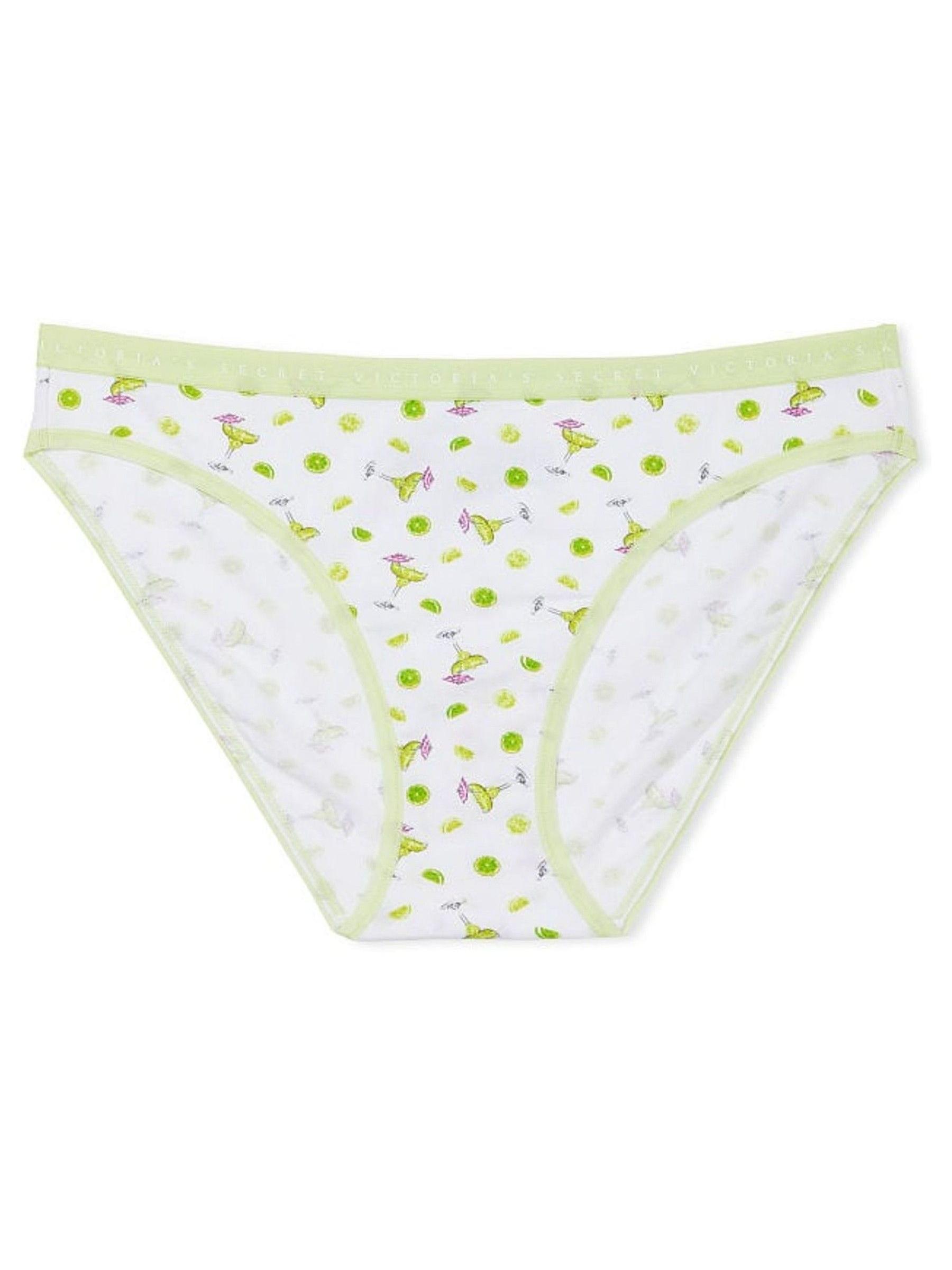 White Lime Margarita Cotton Bikini Knickers - Image 3 of 3