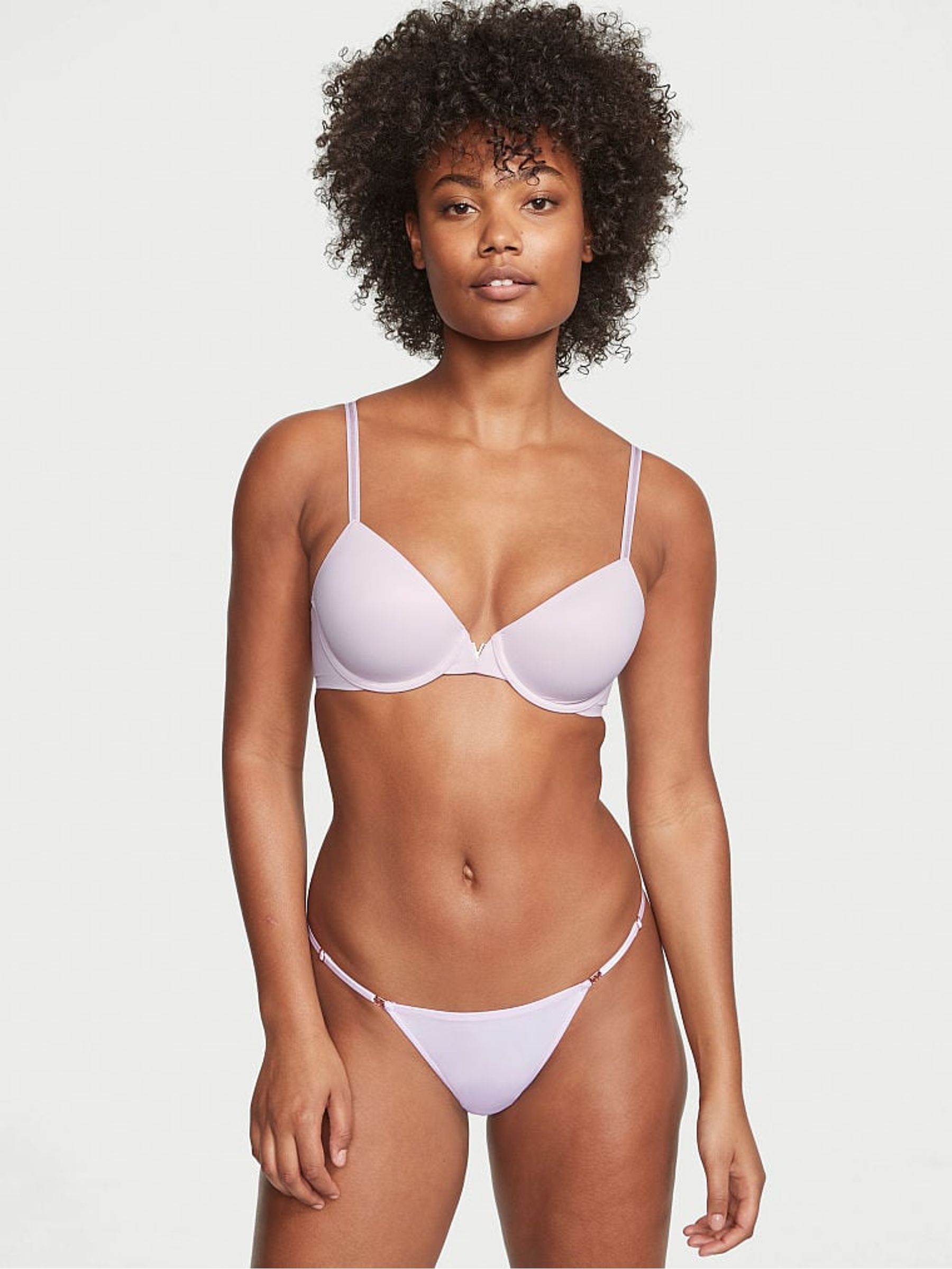 Perfume Purple Smooth Thong Knickers - Image 1 of 3