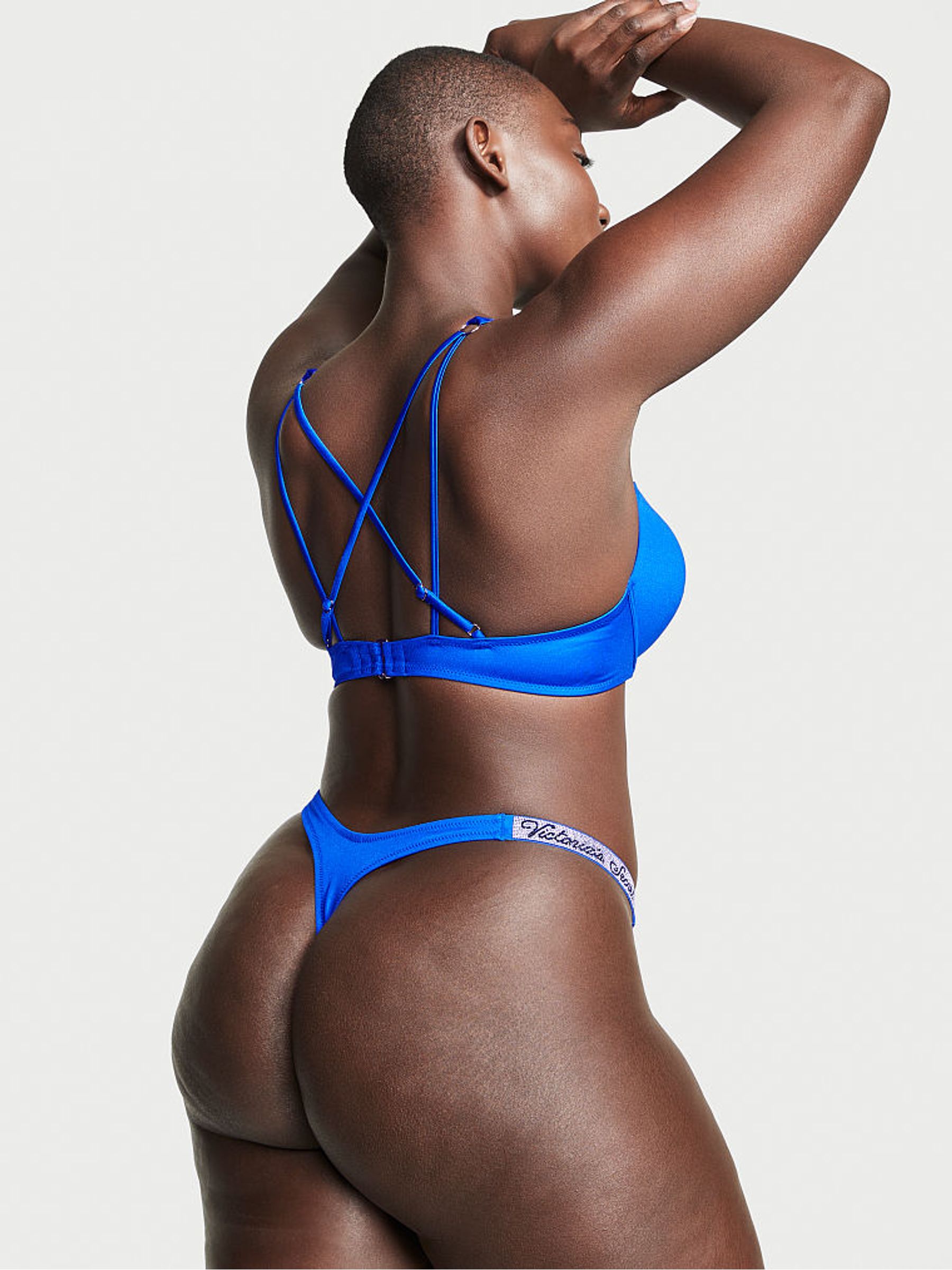 Blue Oar Add 2 Cups Push Up Shine Strap Swim Bikini Top - Image 2 of 4
