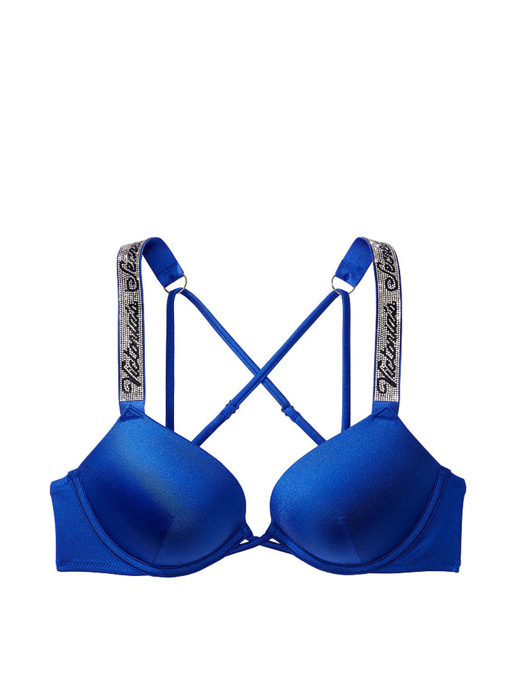 Blue Oar Add 2 Cups Push Up Shine Strap Swim Bikini Top - Image 3 of 4