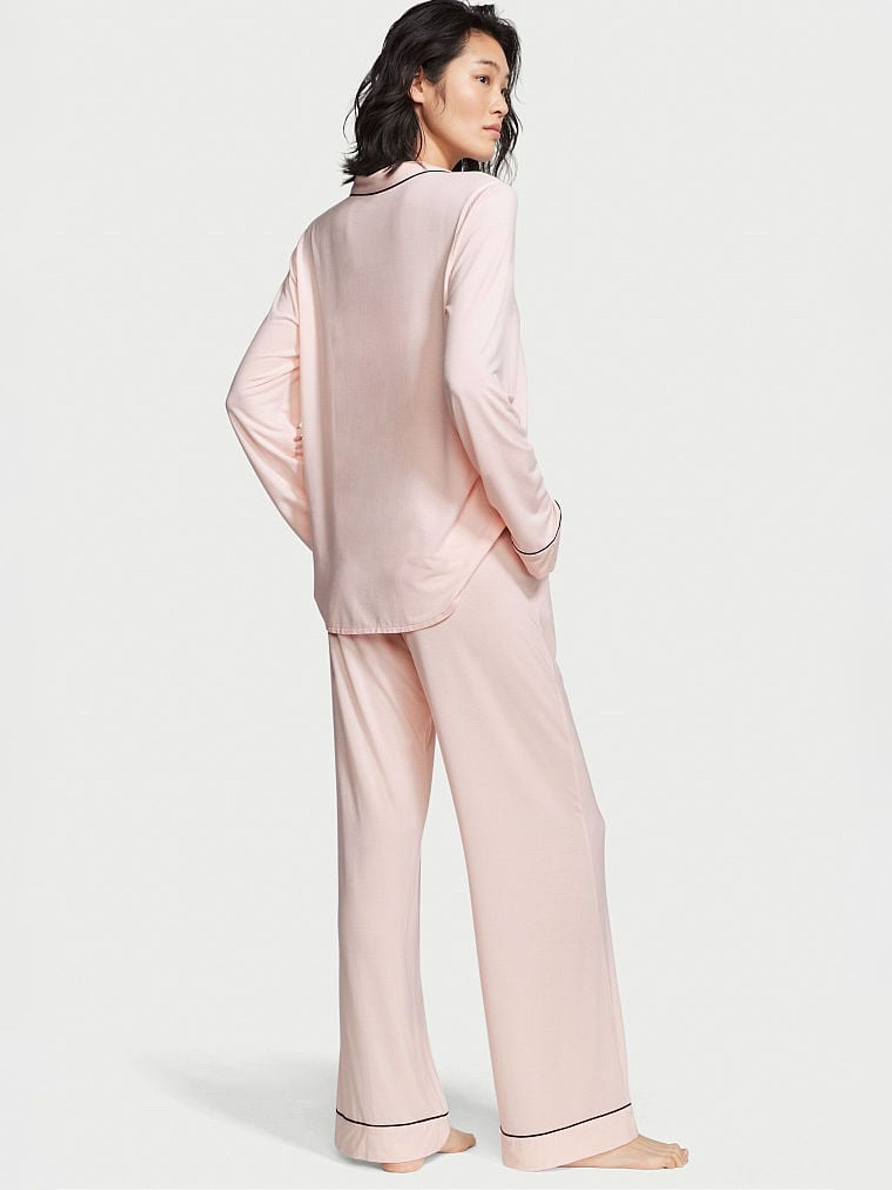Purest Pink Mom Heart Modal Long Pyjamas - Image 2 of 4