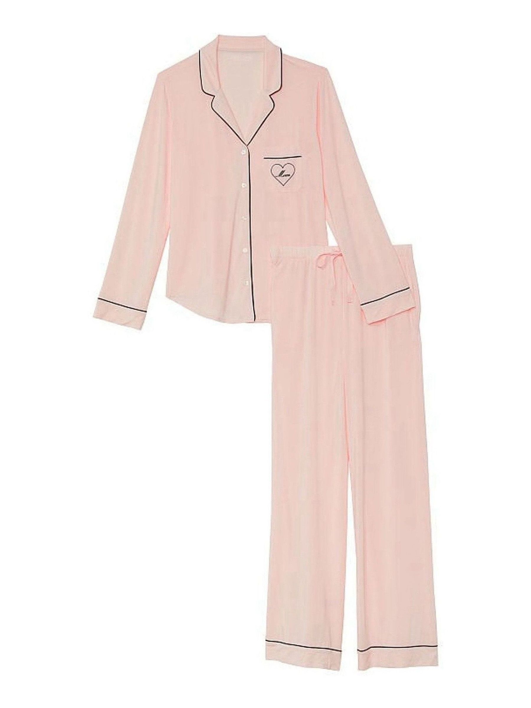 Purest Pink Mom Heart Modal Long Pyjamas - Image 3 of 4