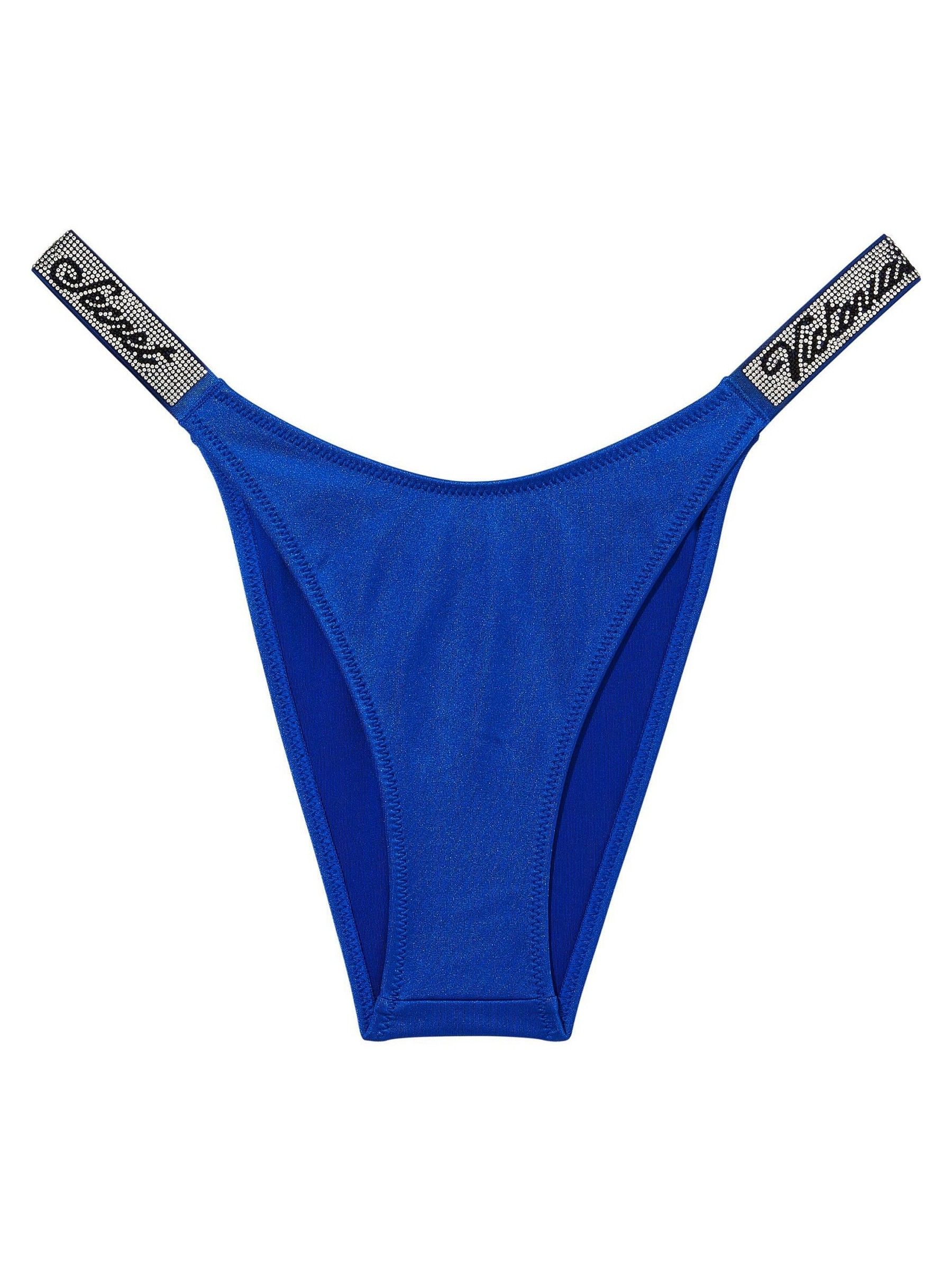 Blue Oar Brazilian Shine Strap Swim Bikini Bottom - Image 3 of 4