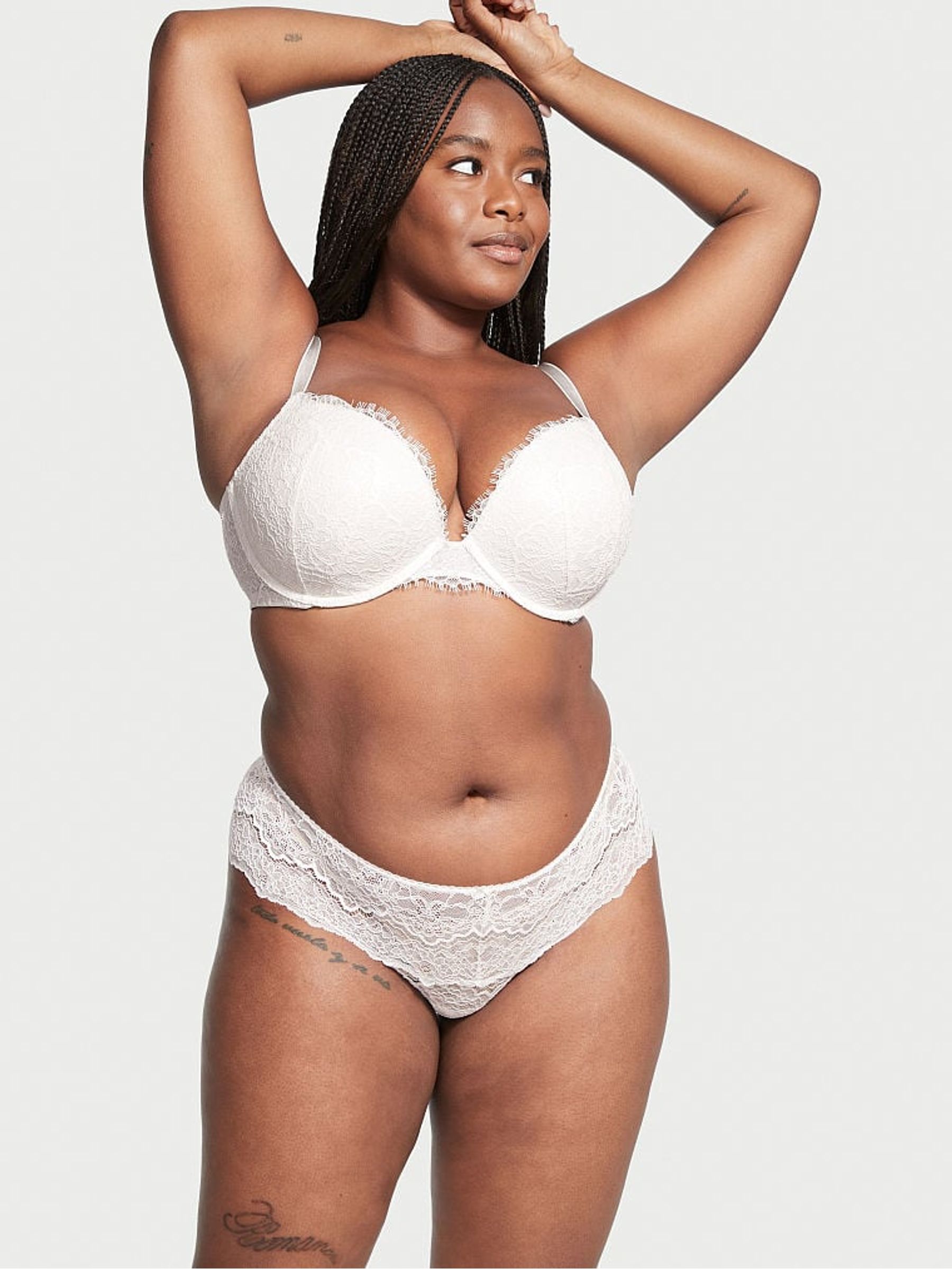 Coconut White Lace Hipster Thong Knickers - Image 1 of 3