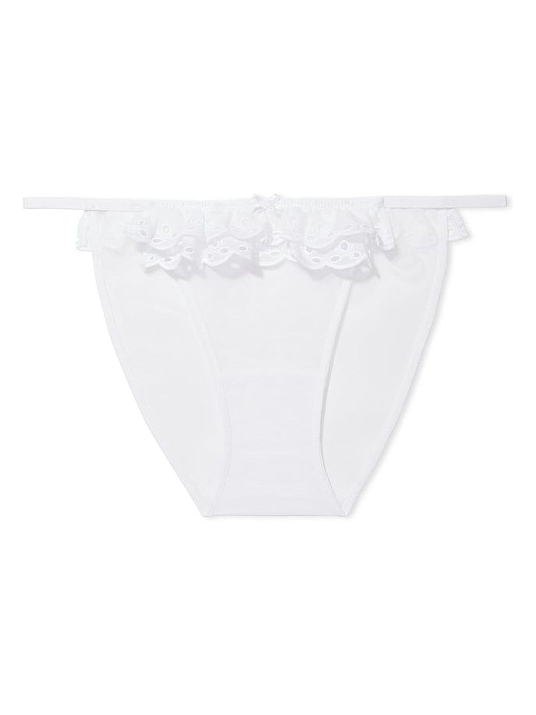 VS White Bikini Broderie Knickers - Image 4 of 4